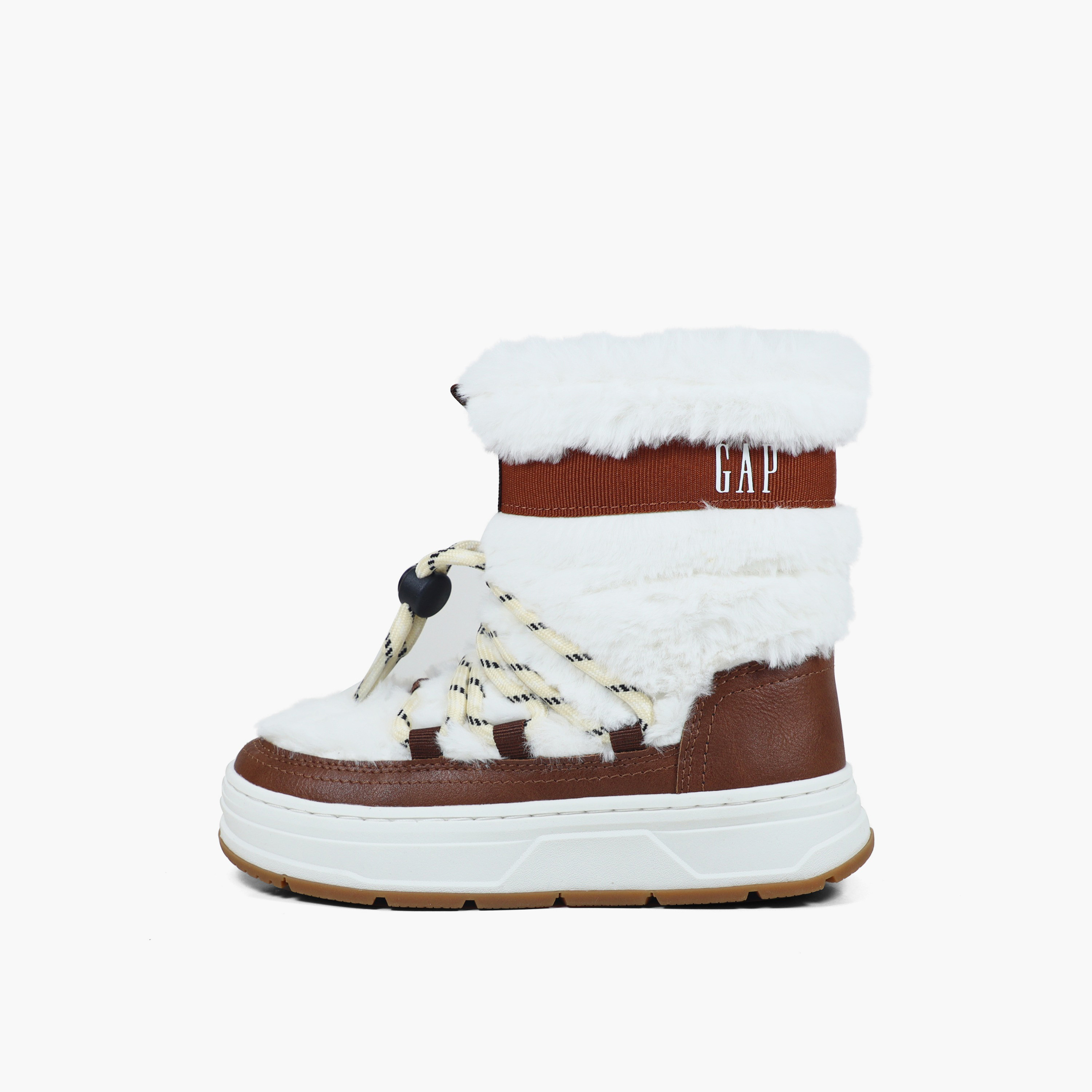 GAP Girls Paradise High Faux Fur Ankle Boots-girls-shoes-boots-image-1