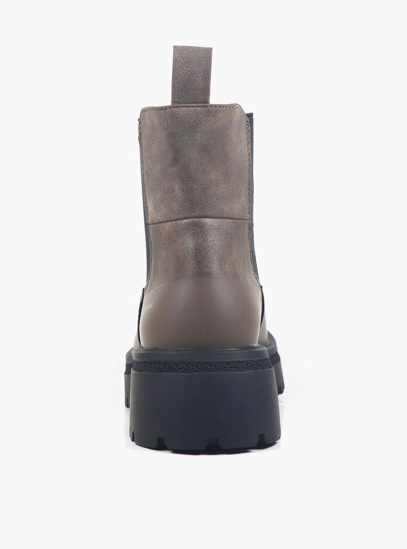 بوت سهل الارتداء بارز الملمس بطول الكاحل لويز للنساء من جاب-women-shoes-boots-image-2