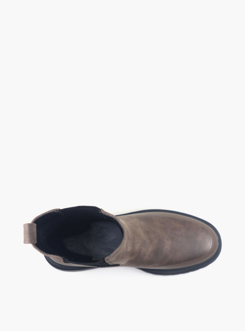 بوت سهل الارتداء بارز الملمس بطول الكاحل لويز للنساء من جاب-women-shoes-boots-image-4