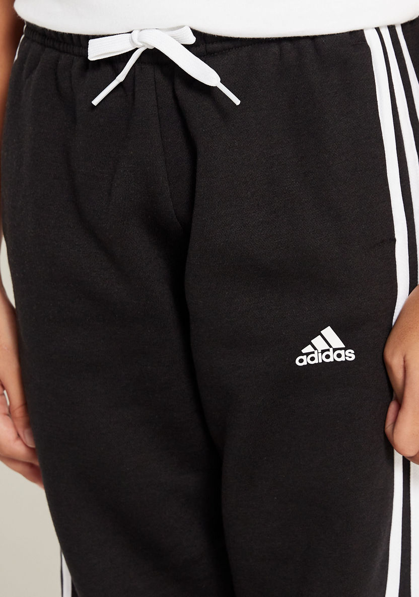 adidas Striped Joggers with Drawstring Closure-Joggers-image-2