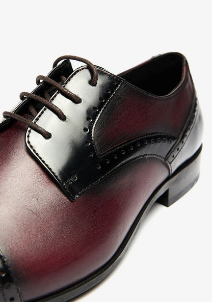 Duchini Men's Derby Shoes with Lace-Up Closure-Derby-image-3