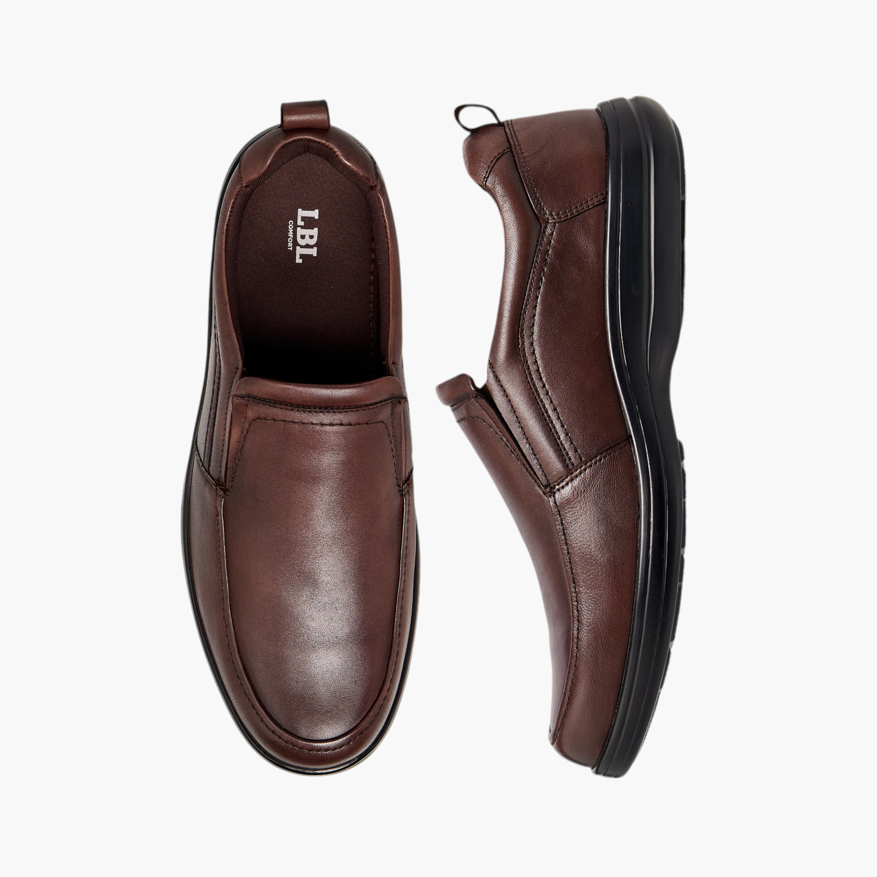 LBL by Shoexpress Solid Slip-On Loafers-men-shoes-formalshoes-image-1