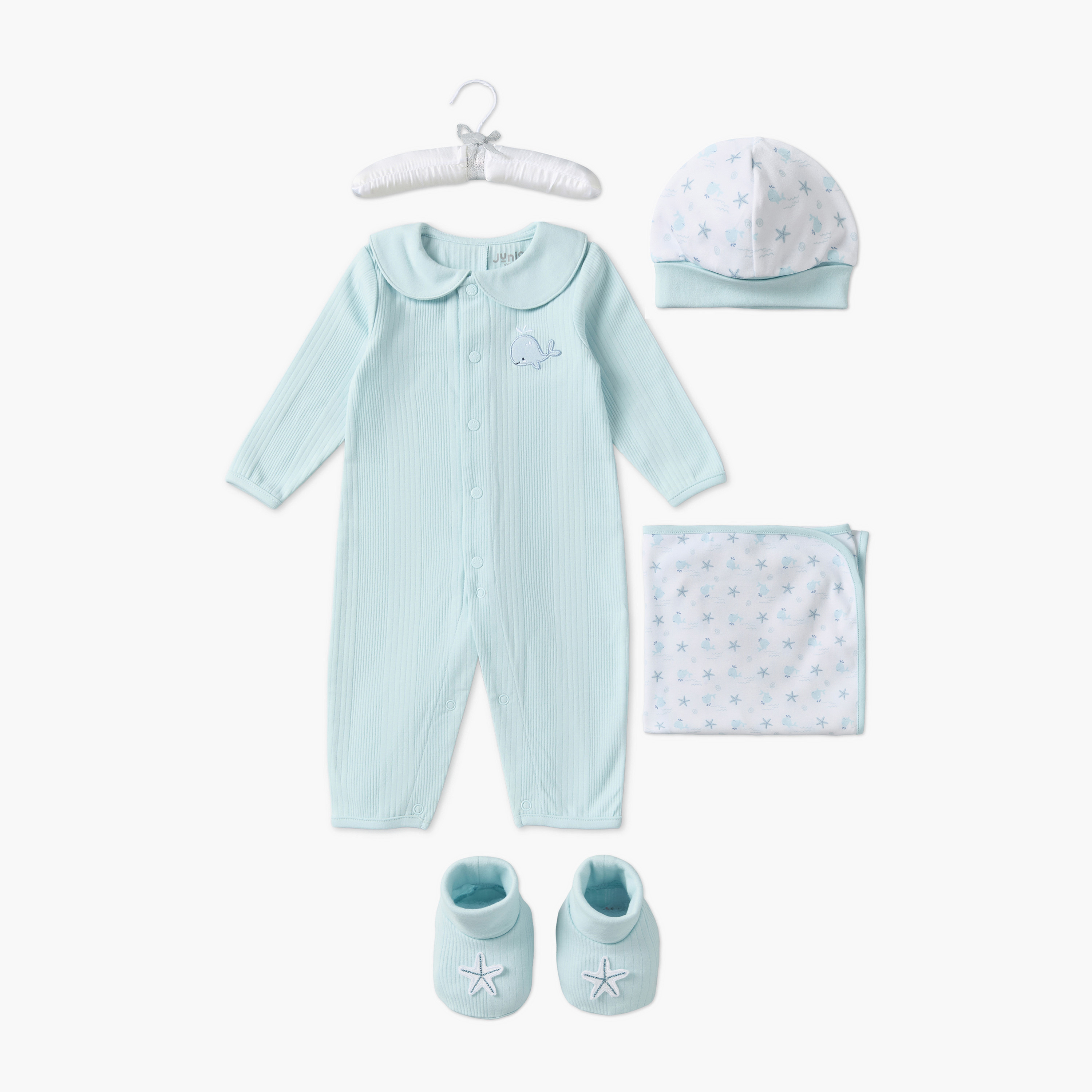 طقم هدايا ملابس 5 قطع بتصميم نجوم من جونيورز-baby-boys-clothing-setsandcoords-image-2