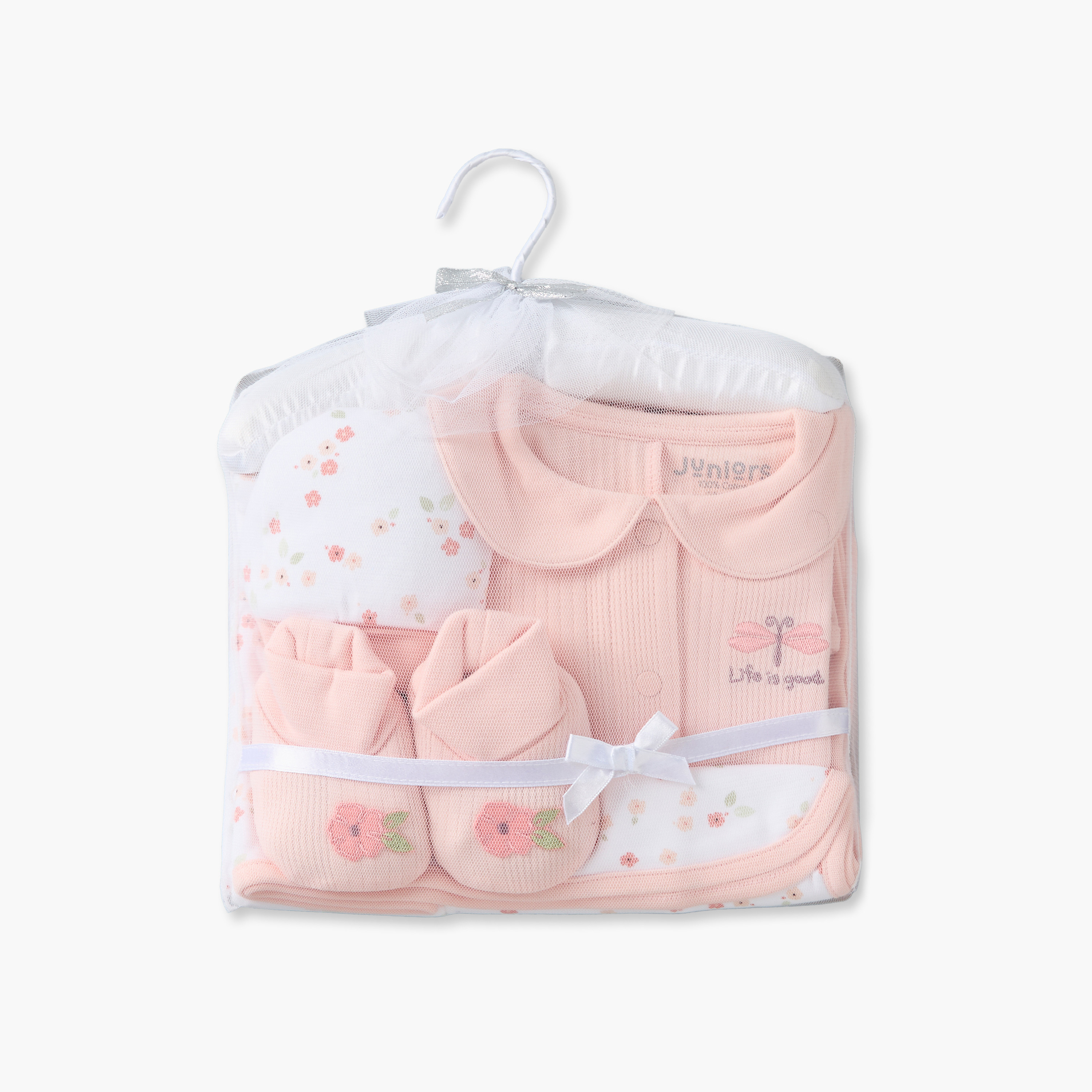 طقم هدايا ملابس 5 قطع بطبعة زهور من جونيورز-baby-girls-clothing-setsandcoords-image-1