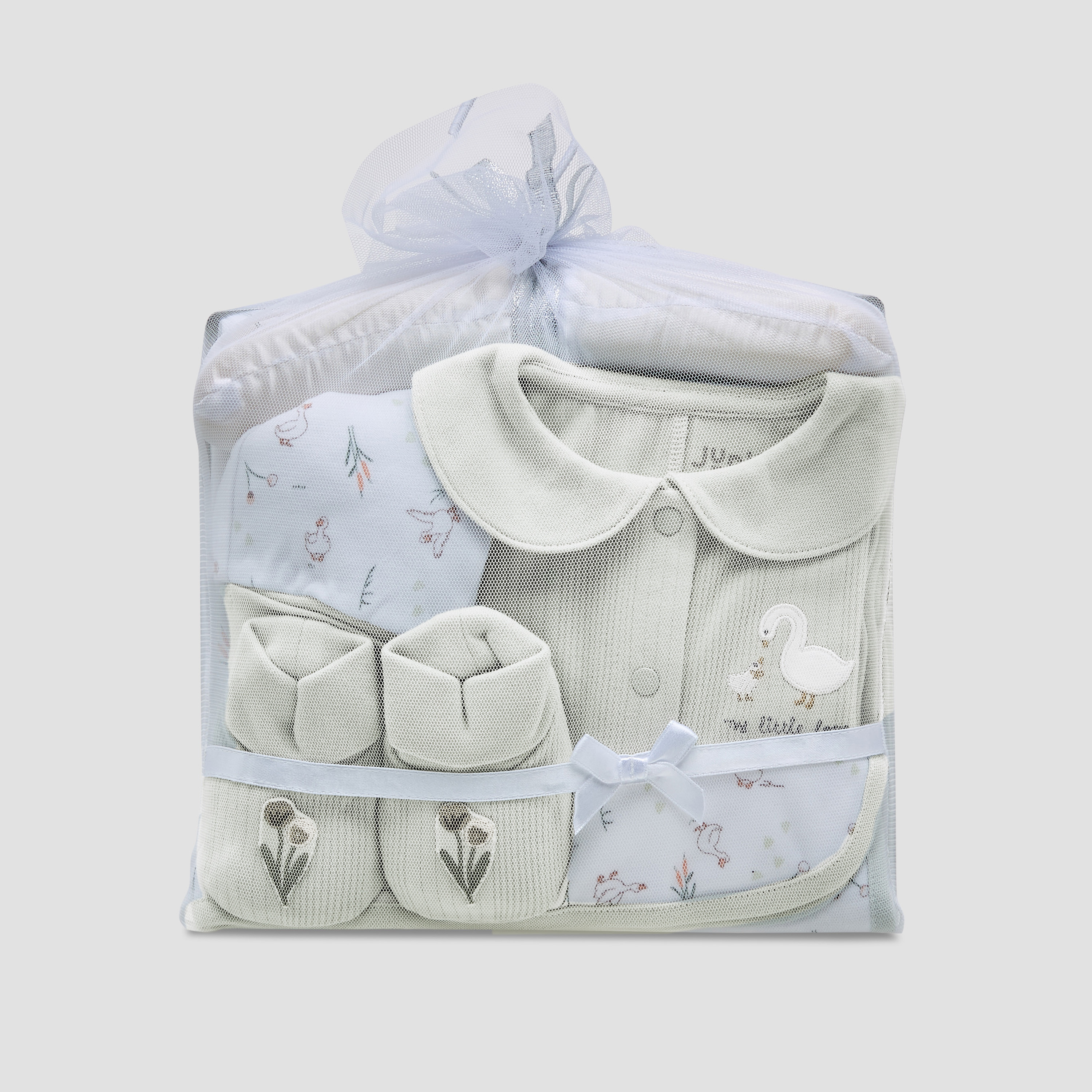 Set of 5 Juniors Clothing Gift Set with Duck Print-baby-girls-clothing-setsandcoords-image-1