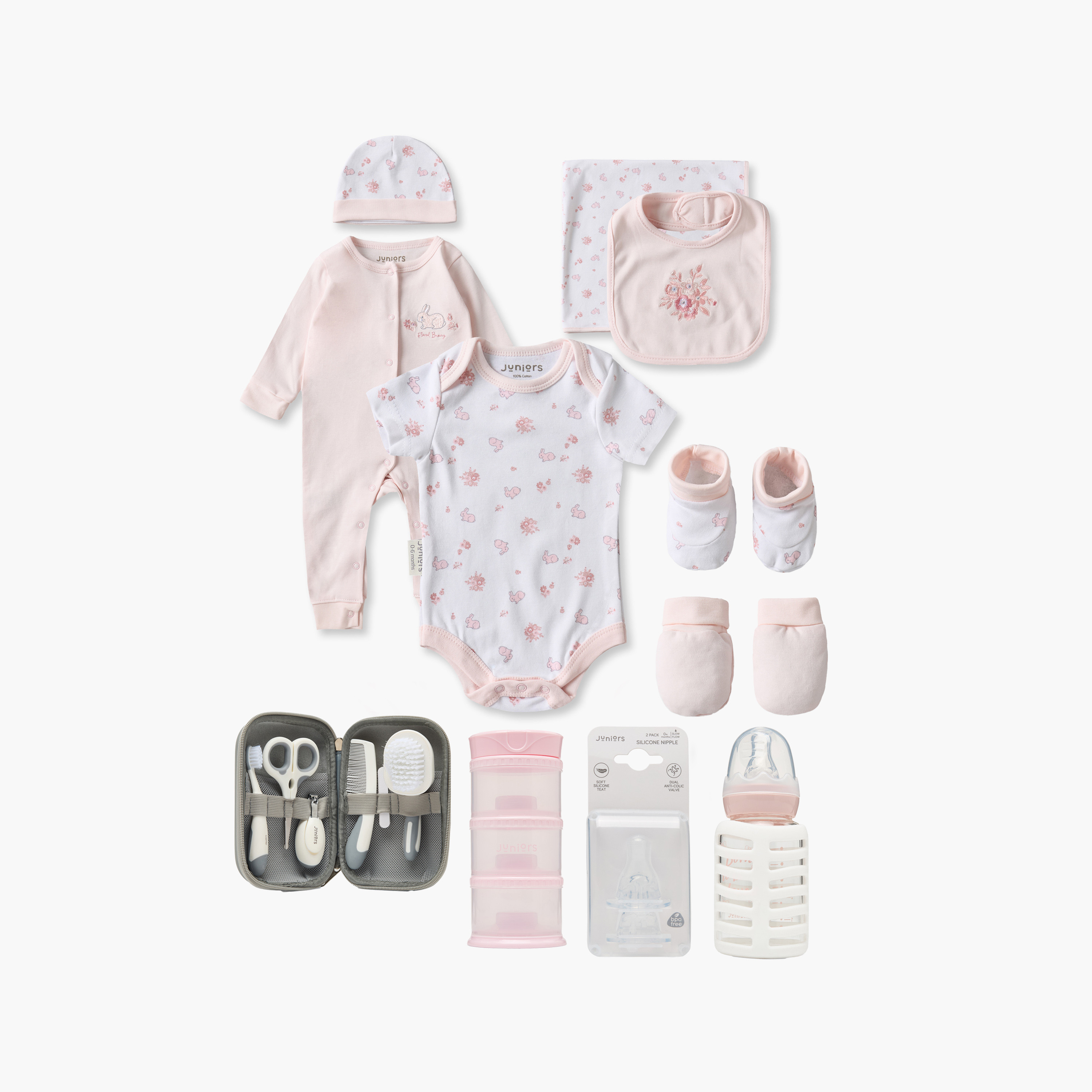 Set of 19 Juniors Clothing Gift Set with Snap Button Closure-baby-girls-clothing-setsandcoords-image-1