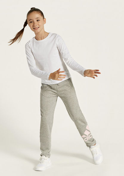 adidas Print Leggings with Elasticised Waistband-Bottoms-image-0