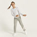 adidas Print Leggings with Elasticised Waistband-Bottoms-thumbnail-0