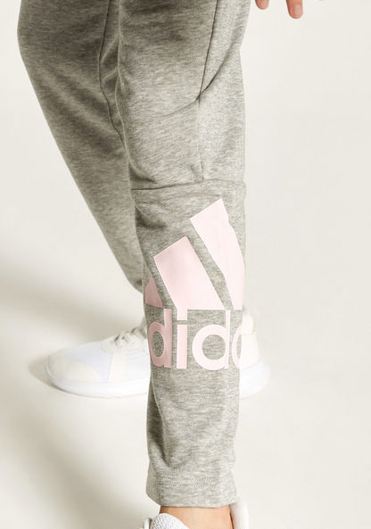 adidas Print Leggings with Elasticised Waistband-Bottoms-image-2