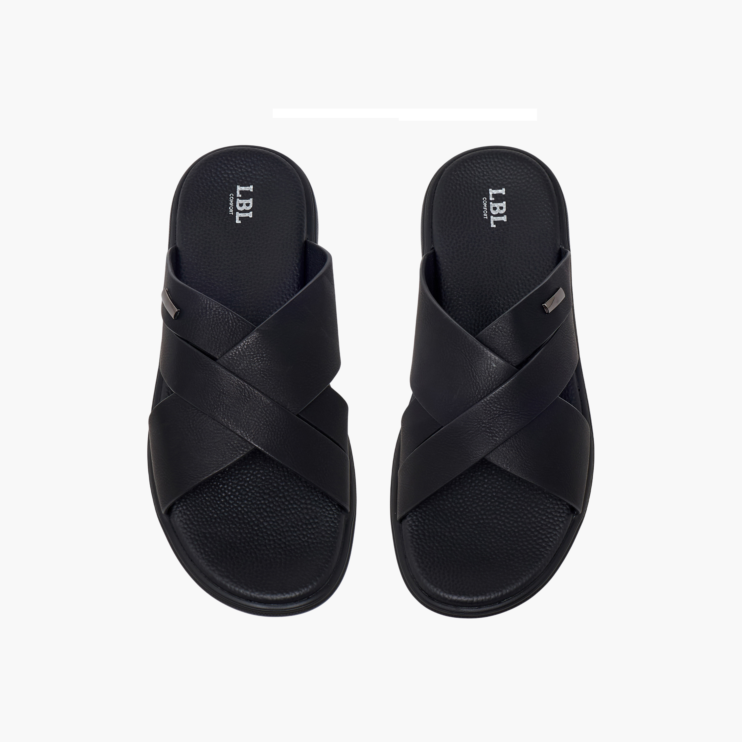 صندل مريح بأحزمة متقاطعة للرجال من إل بي إل من شو إكسبريس.-men-shoes-sandals-image-1