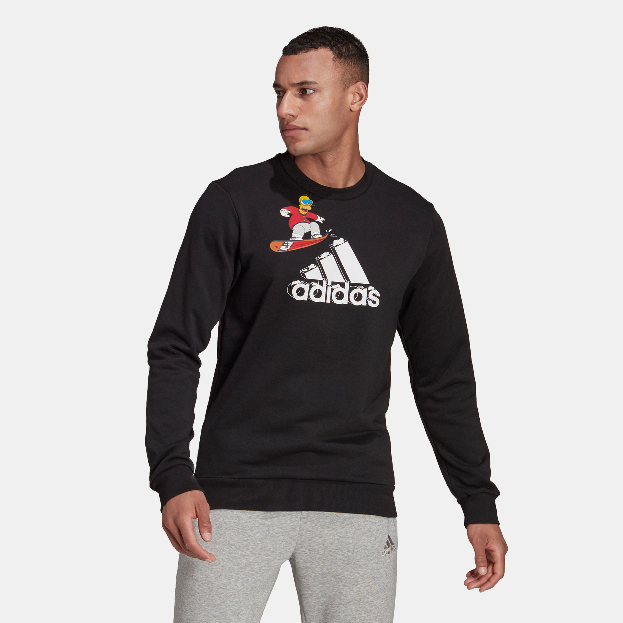 Adidas men black sweatshirt online