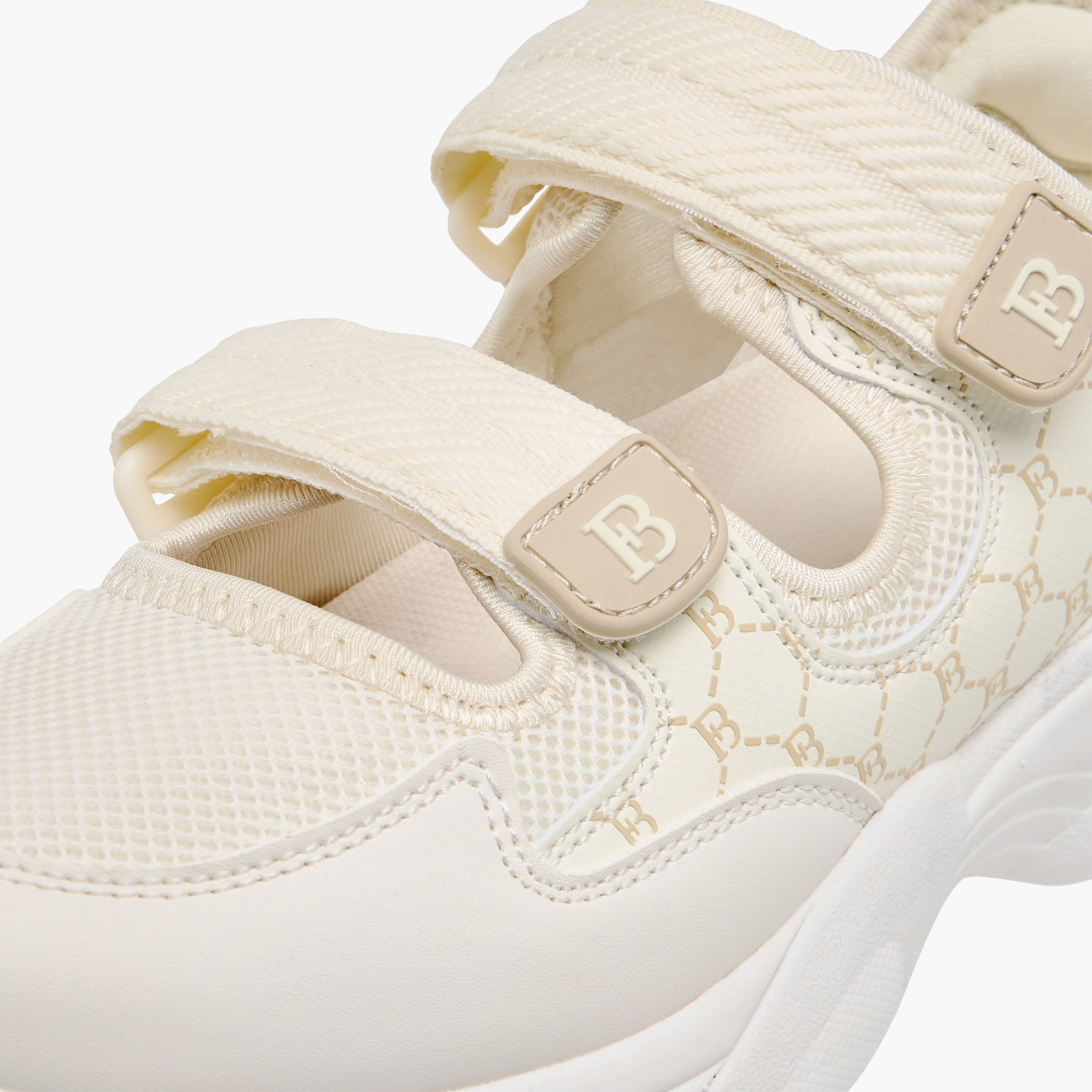 Flora Bella Monogram Print Sneakers with Hook and Loop Closure-women-shoes-sneakers-image-4
