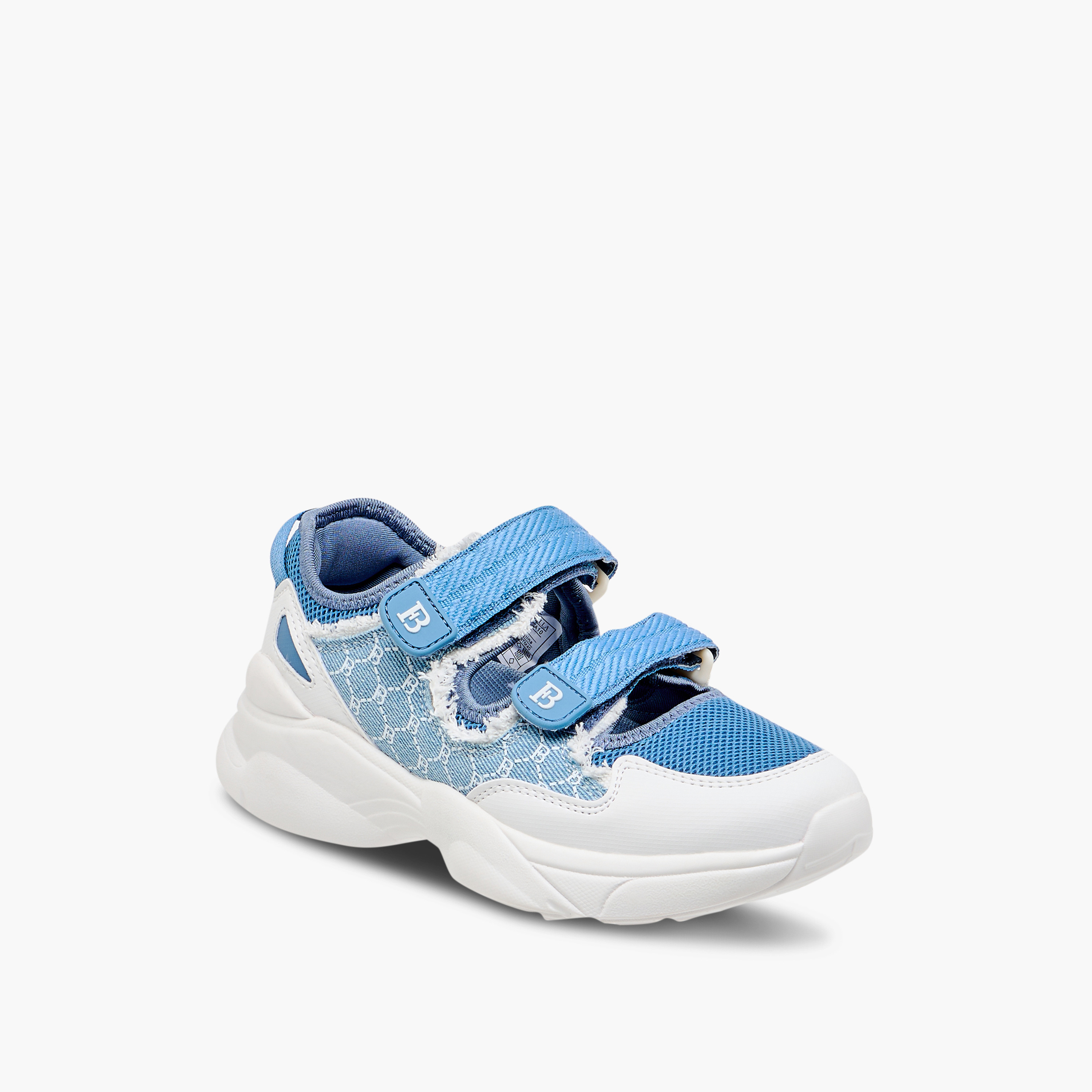حذاء سنيكرز بشريط إغلاق لاصق وطبعات مونوجرام من فلورا بيلا-women-shoes-sneakers-image-7