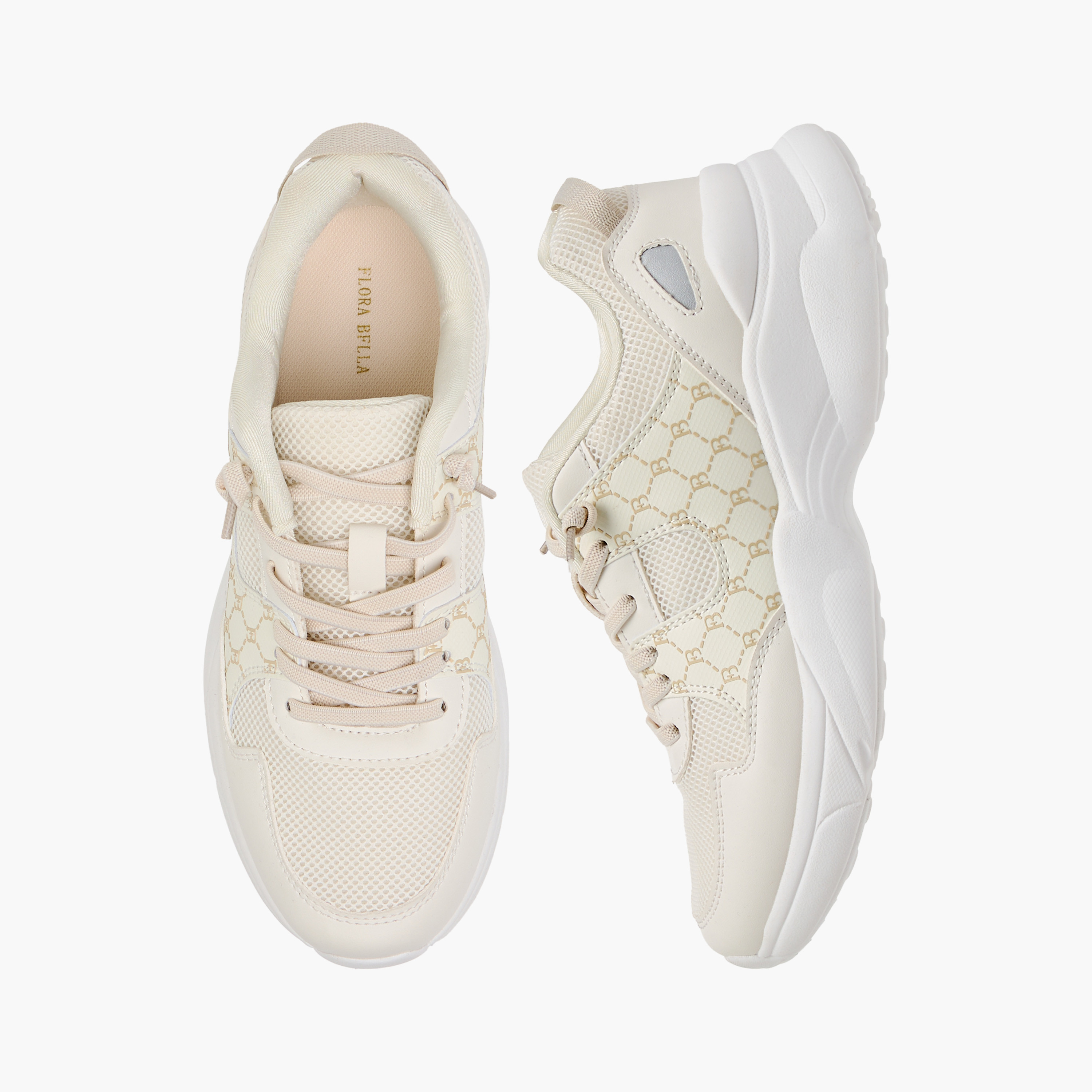 Flora Bella Monogram Print Ankle Sneakers with Lace-Up Closure-women-shoes-sneakers-image-6