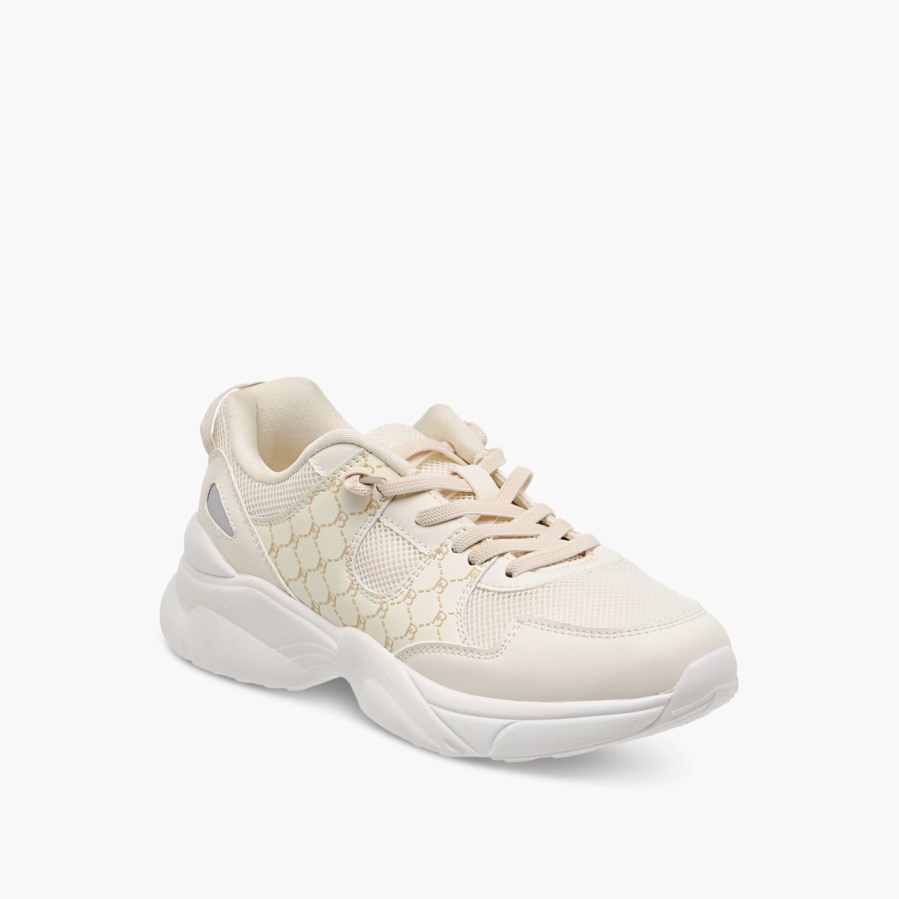 Flora Bella Monogram Print Ankle Sneakers with Lace-Up Closure-women-shoes-sneakers-image-7