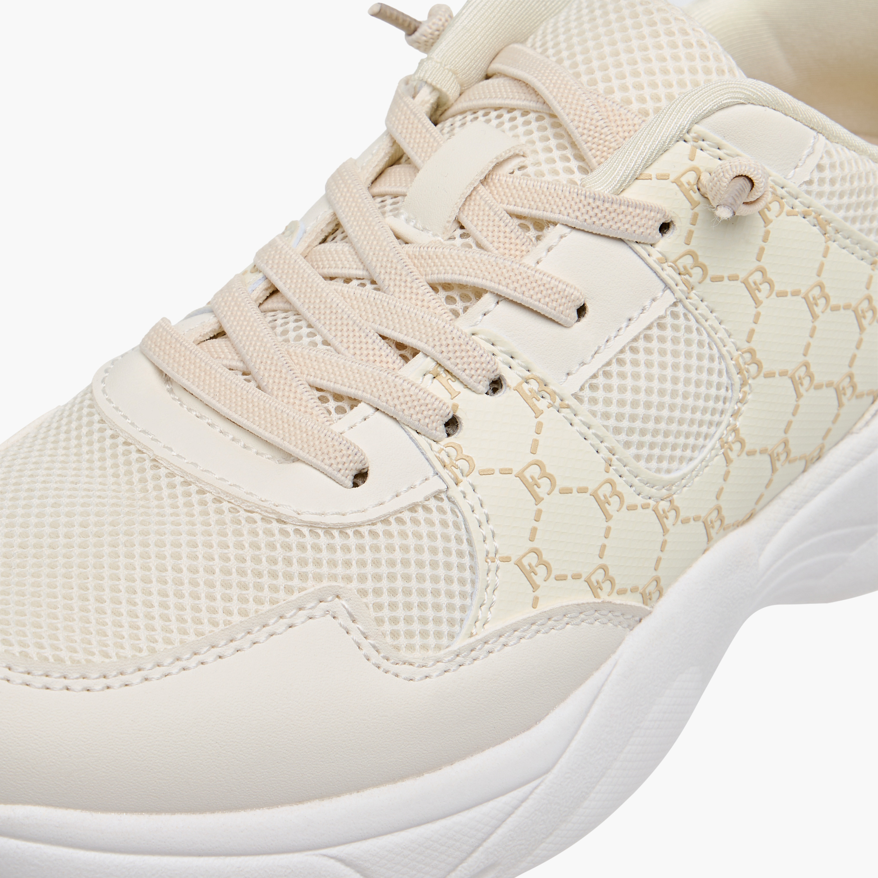 Flora Bella Monogram Print Ankle Sneakers with Lace-Up Closure-women-shoes-sneakers-image-9