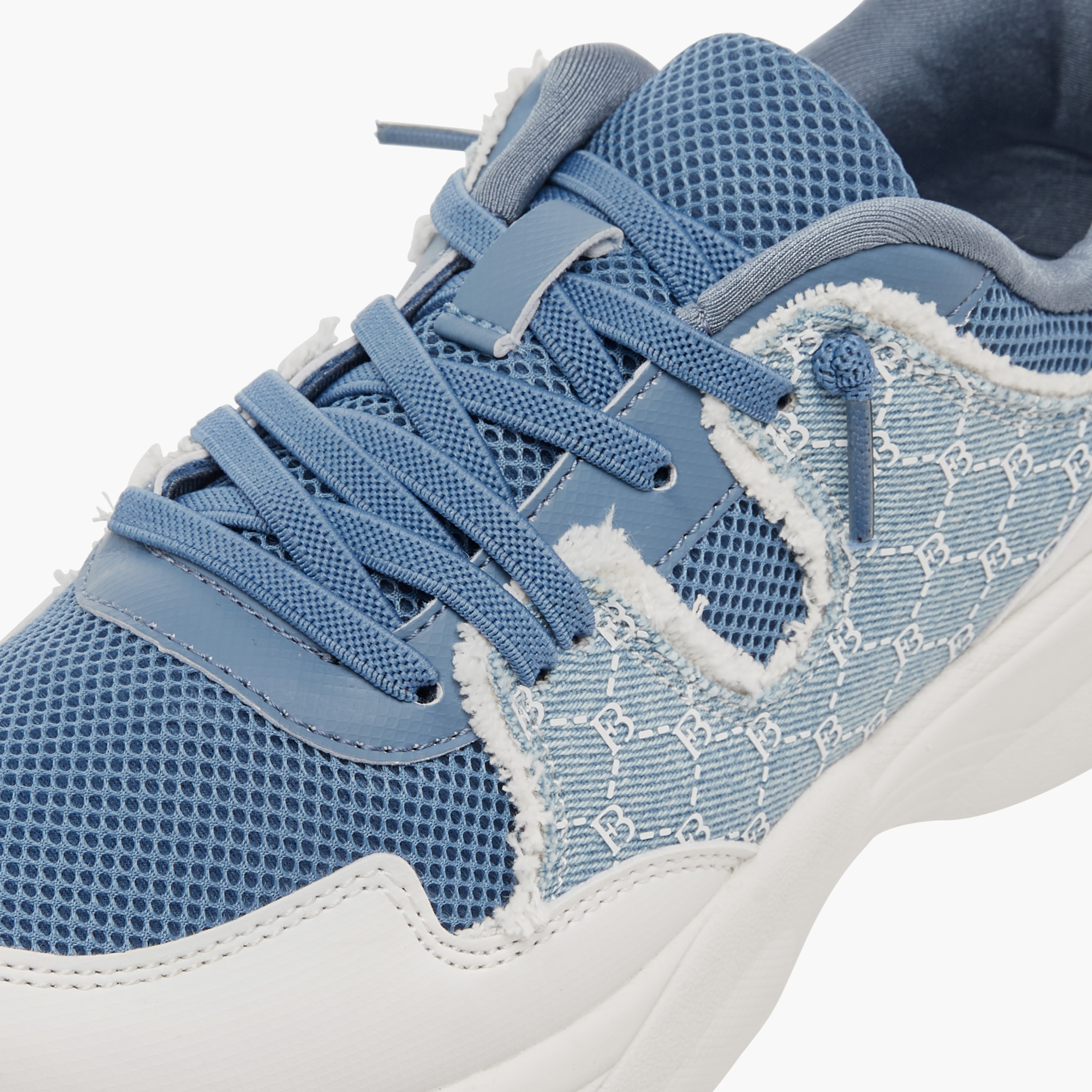 Flora Bella Monogram Print Ankle Sneakers with Lace-Up Closure-women-shoes-sneakers-image-4