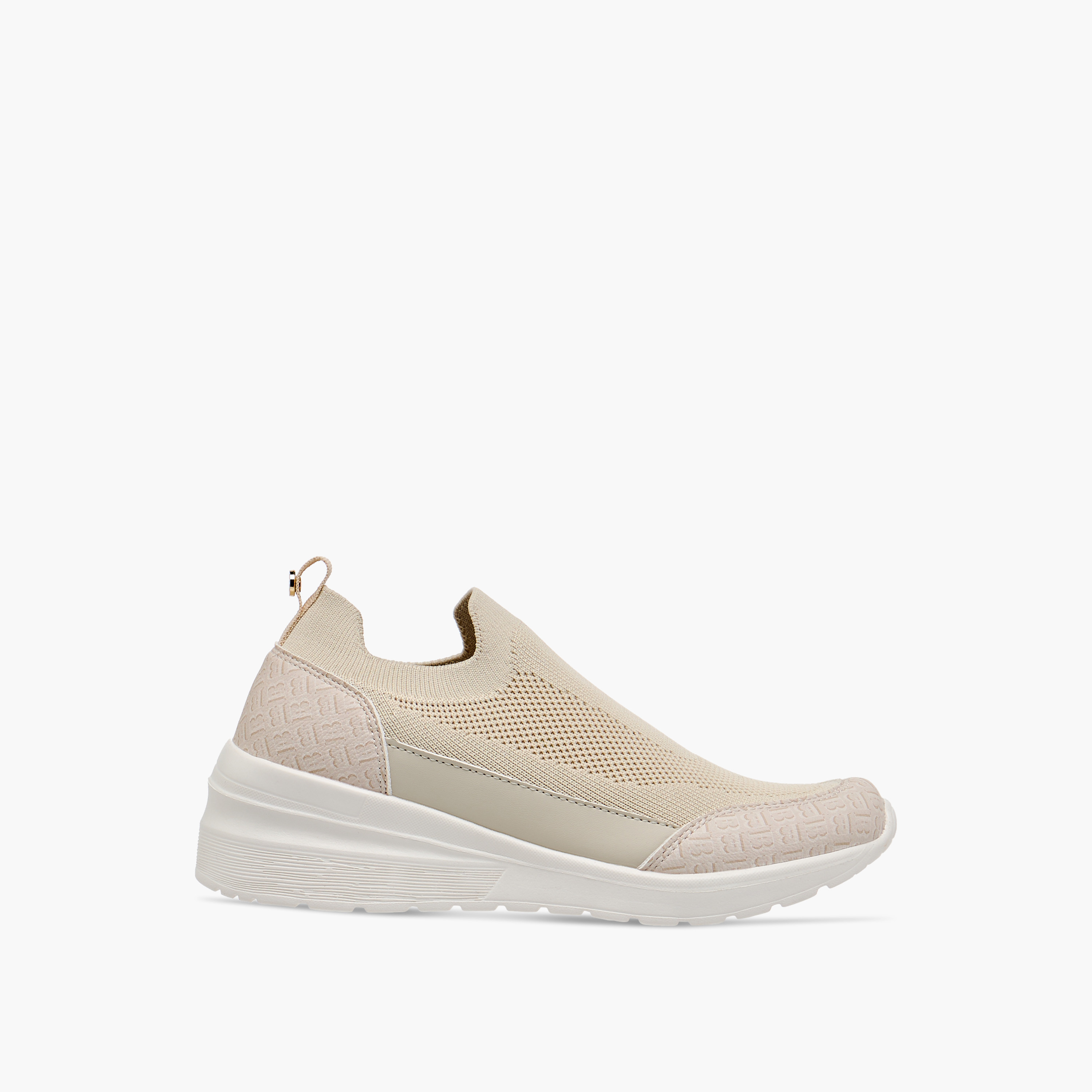 Flora Bella Textured Slip-On Sneakers with Pull Tab Detail-women-shoes-sneakers-image-3