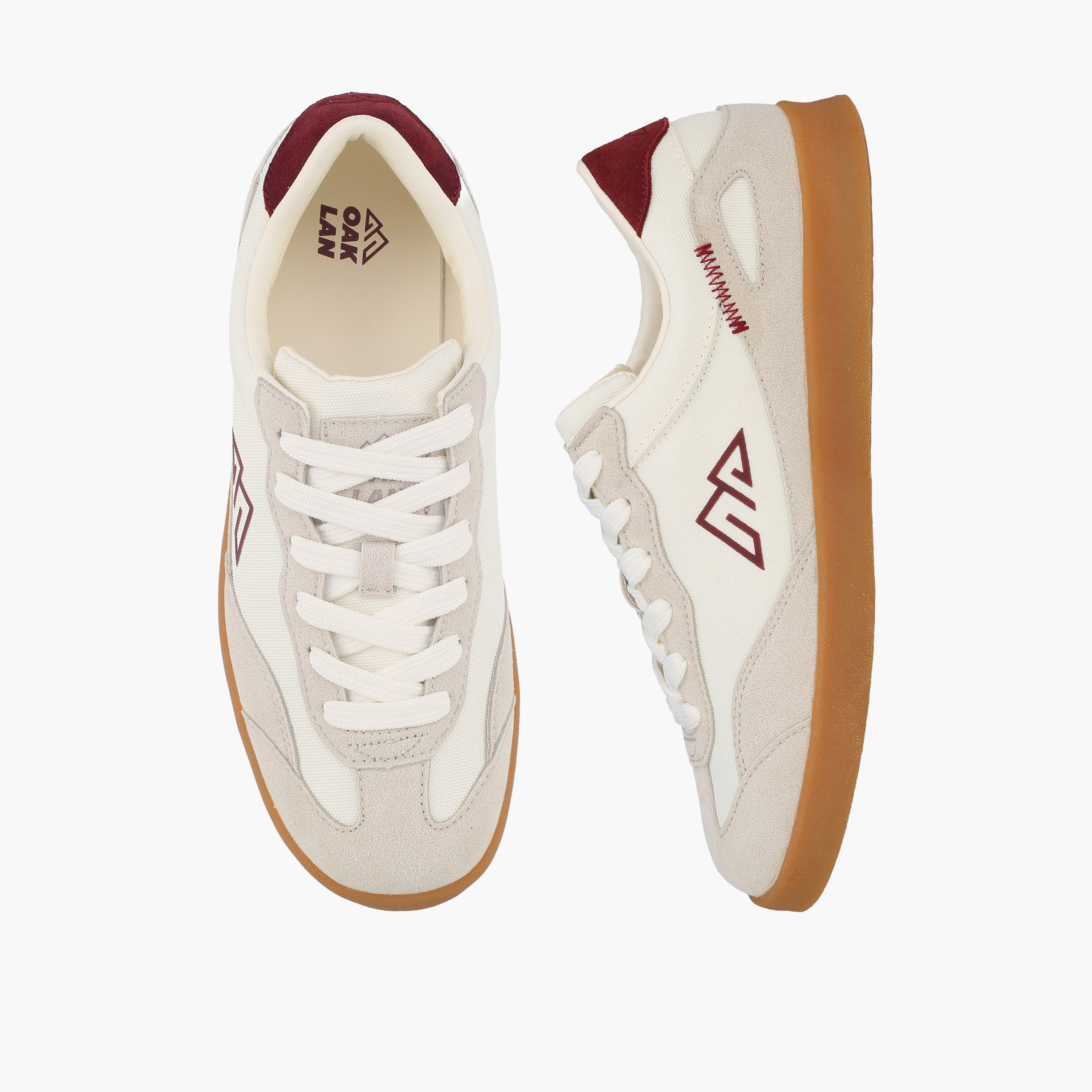 Oaklan by Shoexpress Girls Logo Print Lace-Up Ankle Sneakers-girls-shoes-sneakers-image-1