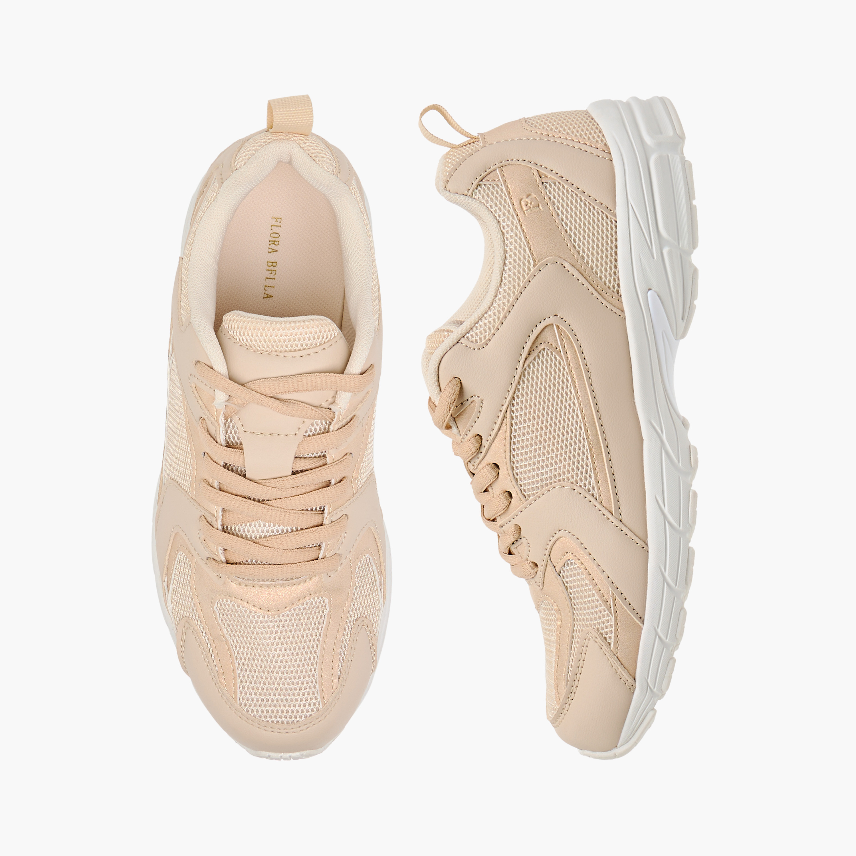 Flora Bella Panelled Sneakers with Lace-Up Closure-women-shoes-sneakers-image-6