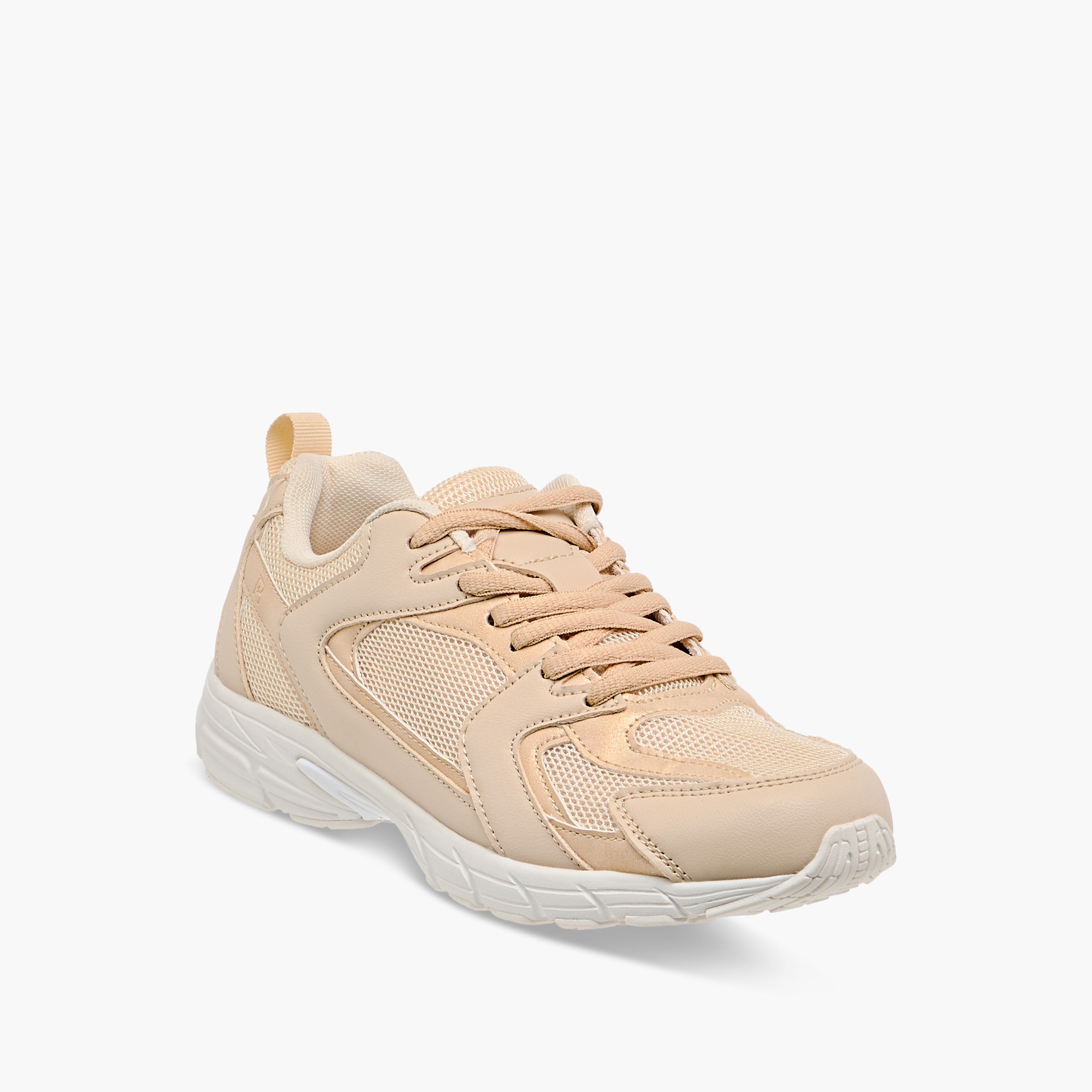 Flora Bella Panelled Sneakers with Lace-Up Closure-women-shoes-sneakers-image-2