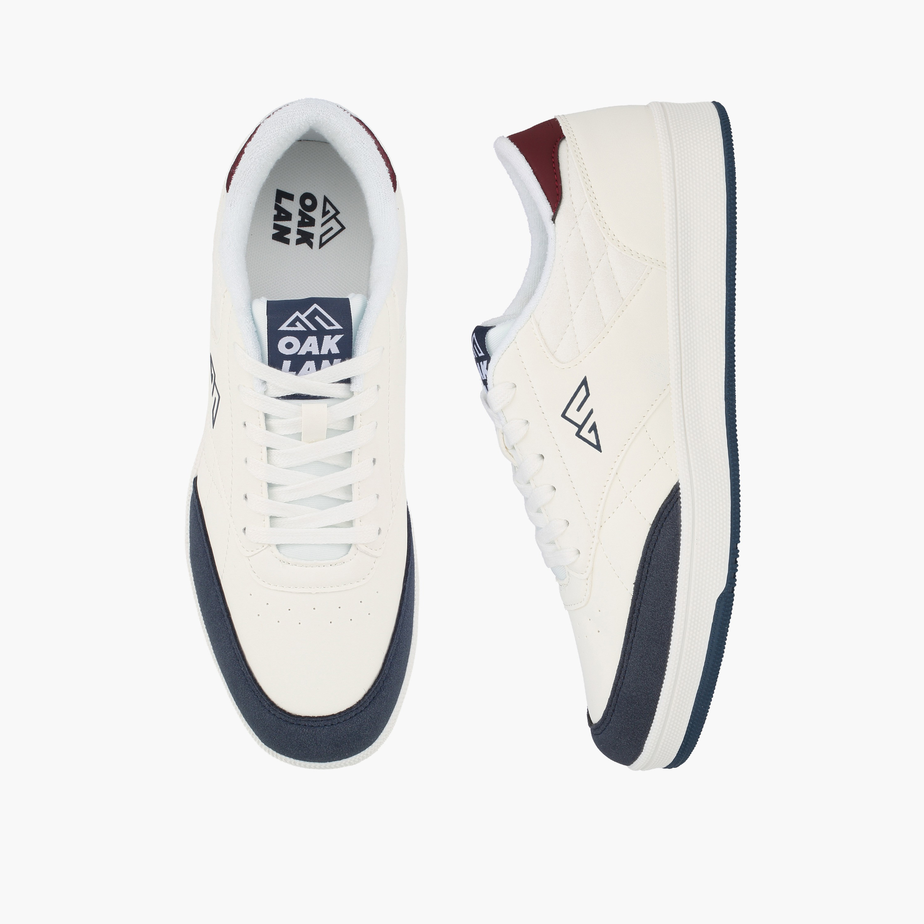 Oaklan by Shoexpress Men Logo Print Lace-Up Ankle Sneakers-men-shoes-sneakers-image-1