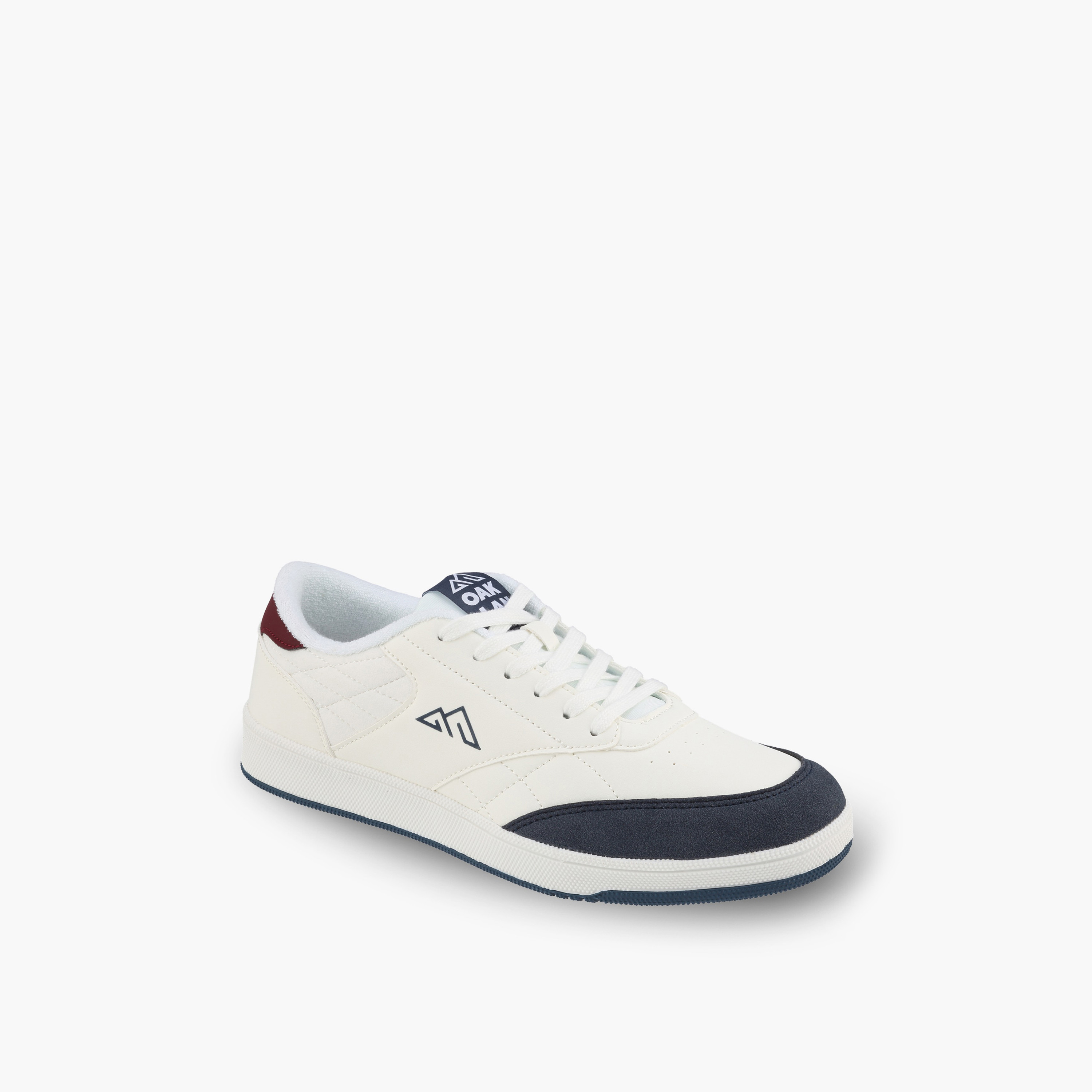 Oaklan by Shoexpress Men Logo Print Lace-Up Ankle Sneakers-men-shoes-sneakers-image-2