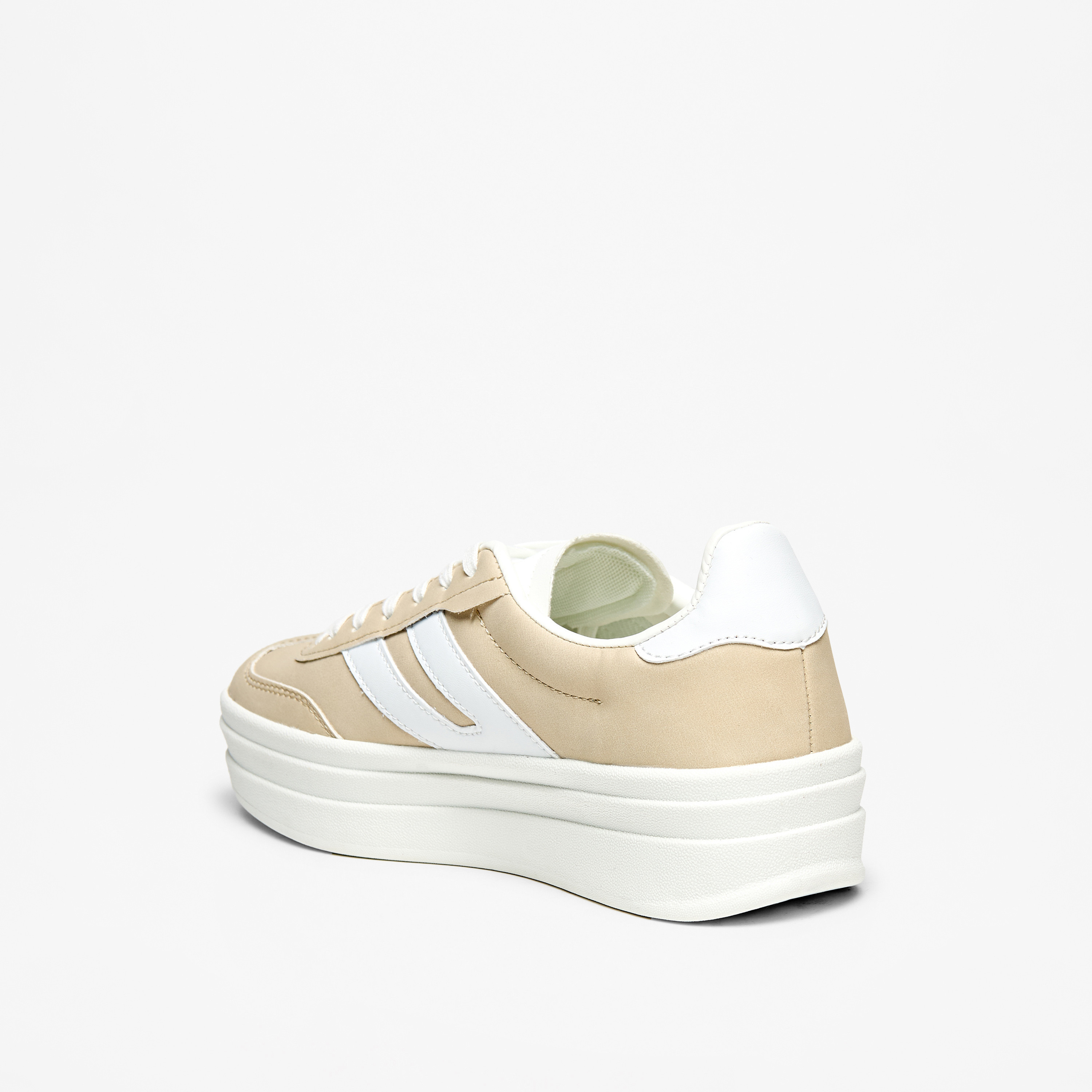 Flora Bella Panelled Lace-Up Low Ankle Sneakers-women-shoes-sneakers-image-2
