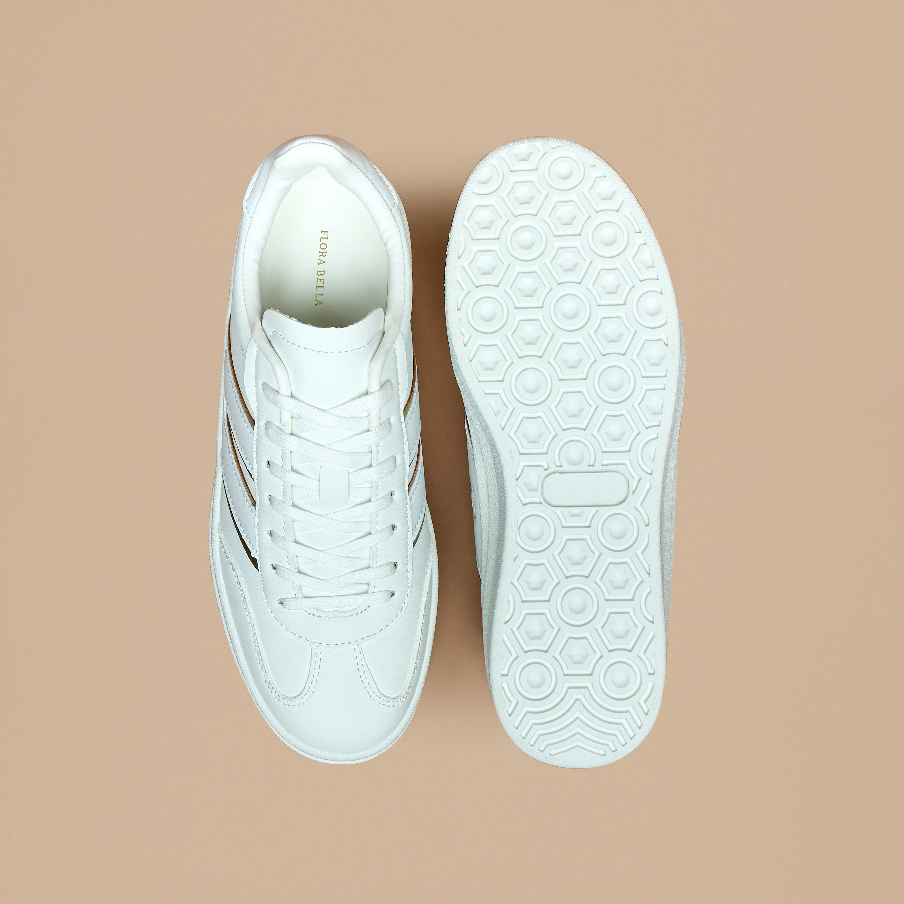 Flora Bella Panelled Lace-Up Low Ankle Sneakers-women-shoes-sneakers-image-9