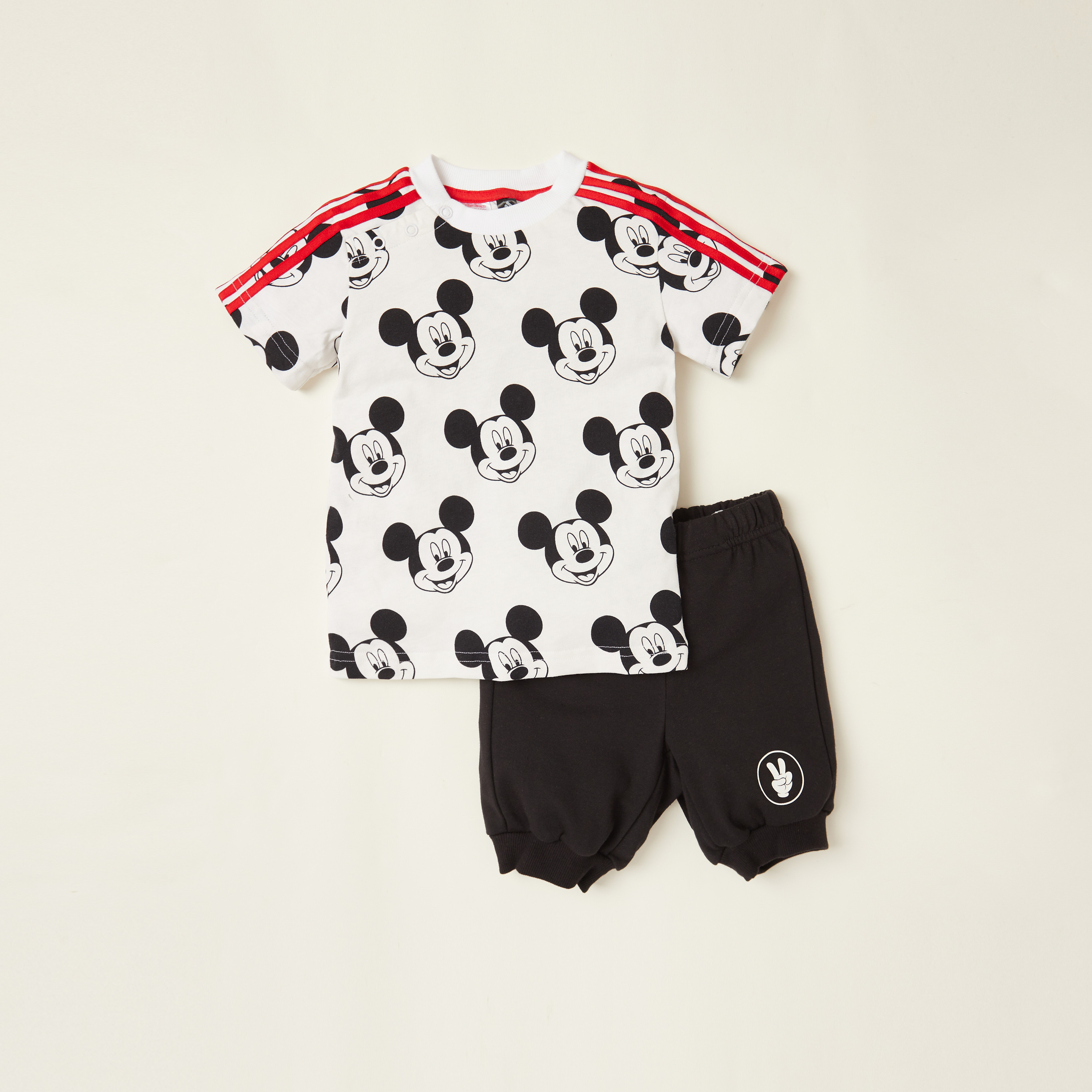 Adidas polka dot shorts set on sale