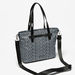 Lee Cooper Monogram Print Tote Bag with Detachable Strap-Women%27s Handbags-thumbnail-1