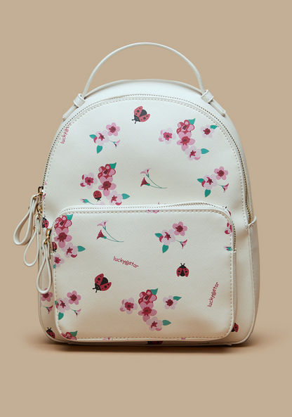 Missy Floral Print Backpack with Handle and Shoulder Straps-Women%27s Backpacks-image-0