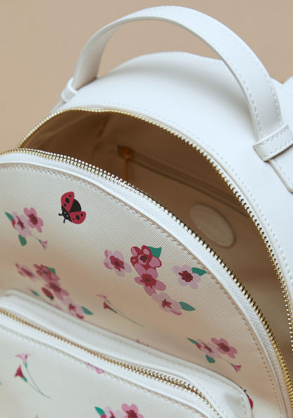 Missy Floral Print Backpack with Handle and Shoulder Straps-Women%27s Backpacks-image-4