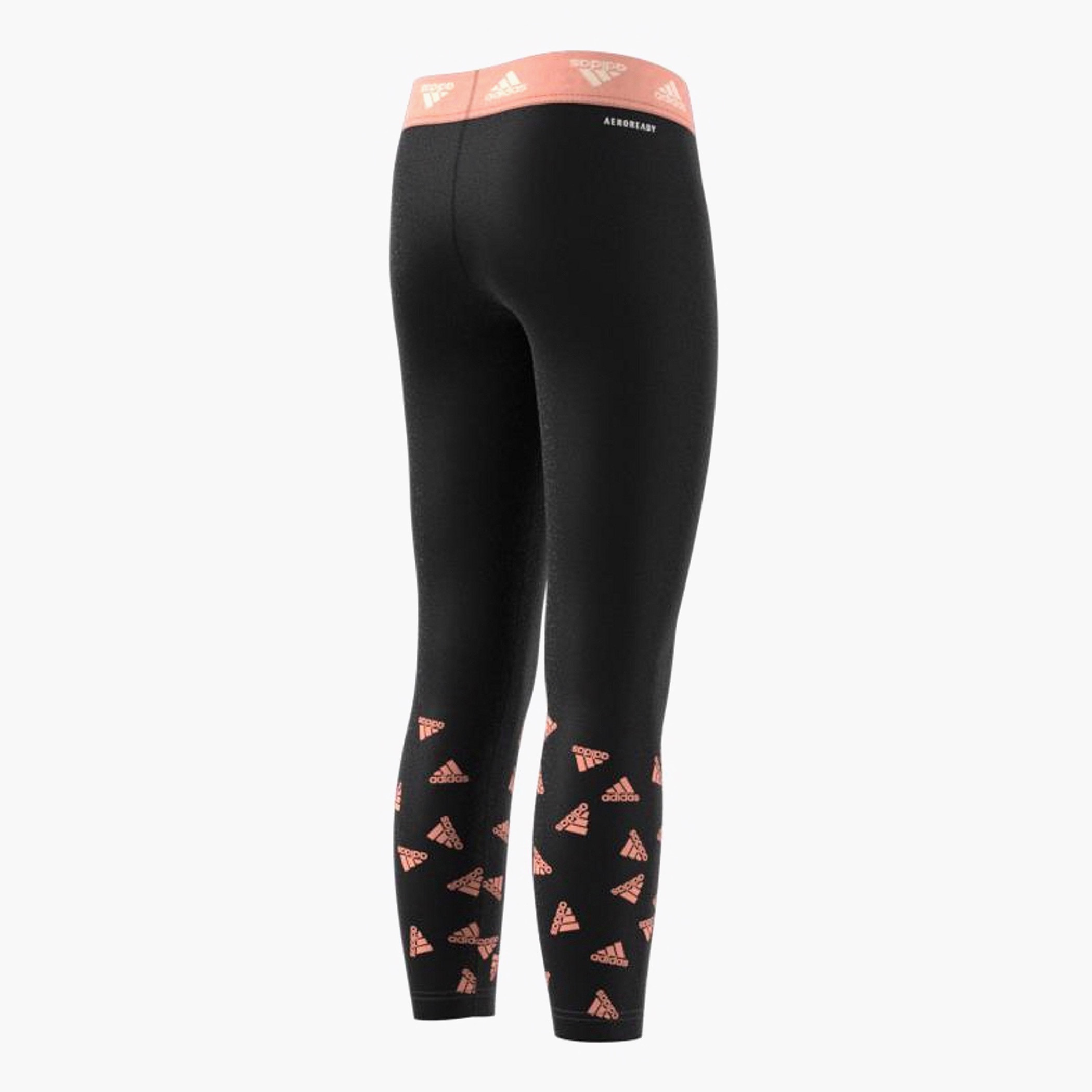 Buy adidas Solid Leggings with Elasticated Waistband and Side Tape Detail  Online for Girls | Centrepoint Oman