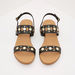 Embellished Sandals with Buckle Closure and Block Heels-Women%27s Heel Sandals-thumbnailMobile-1