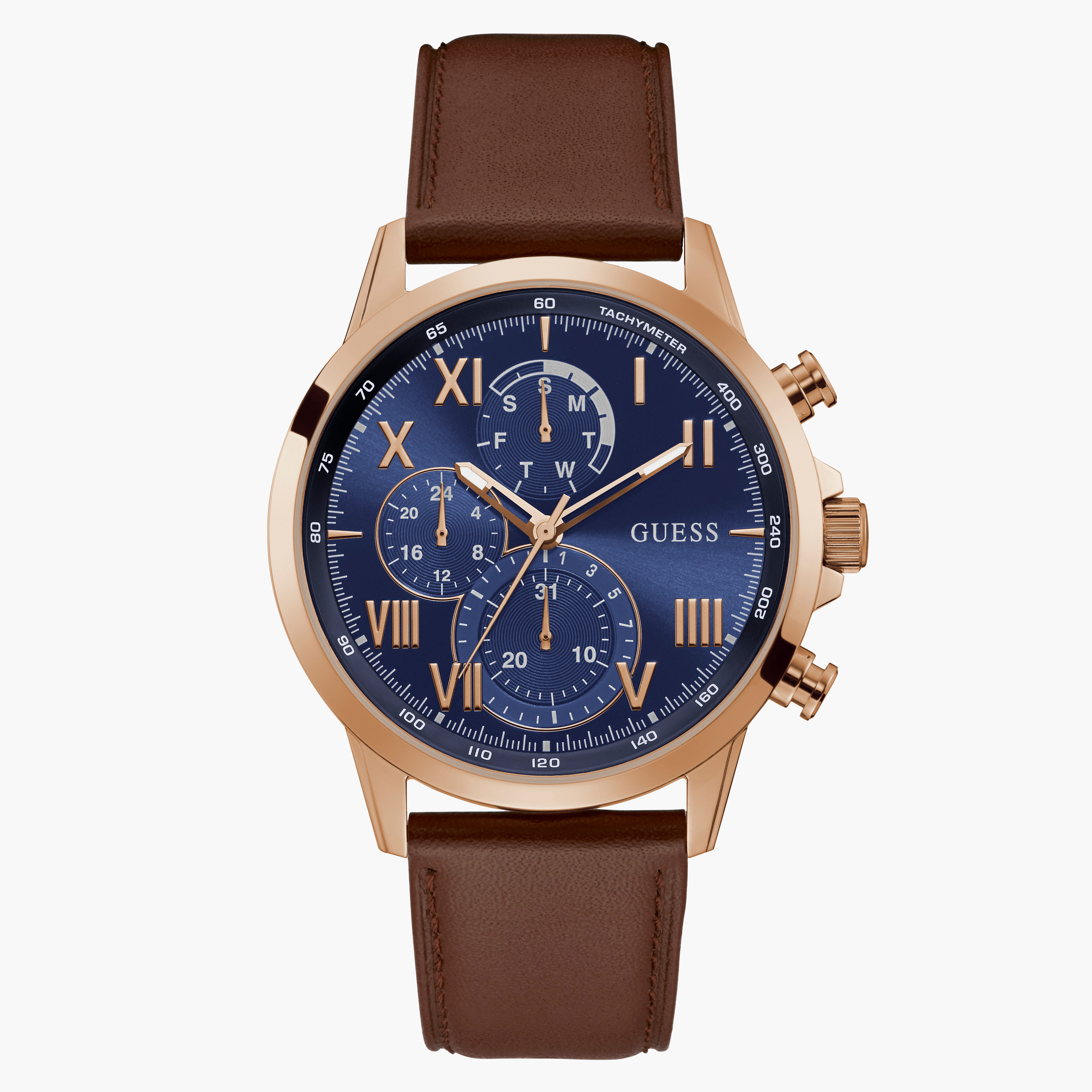 Guess brown watch best sale