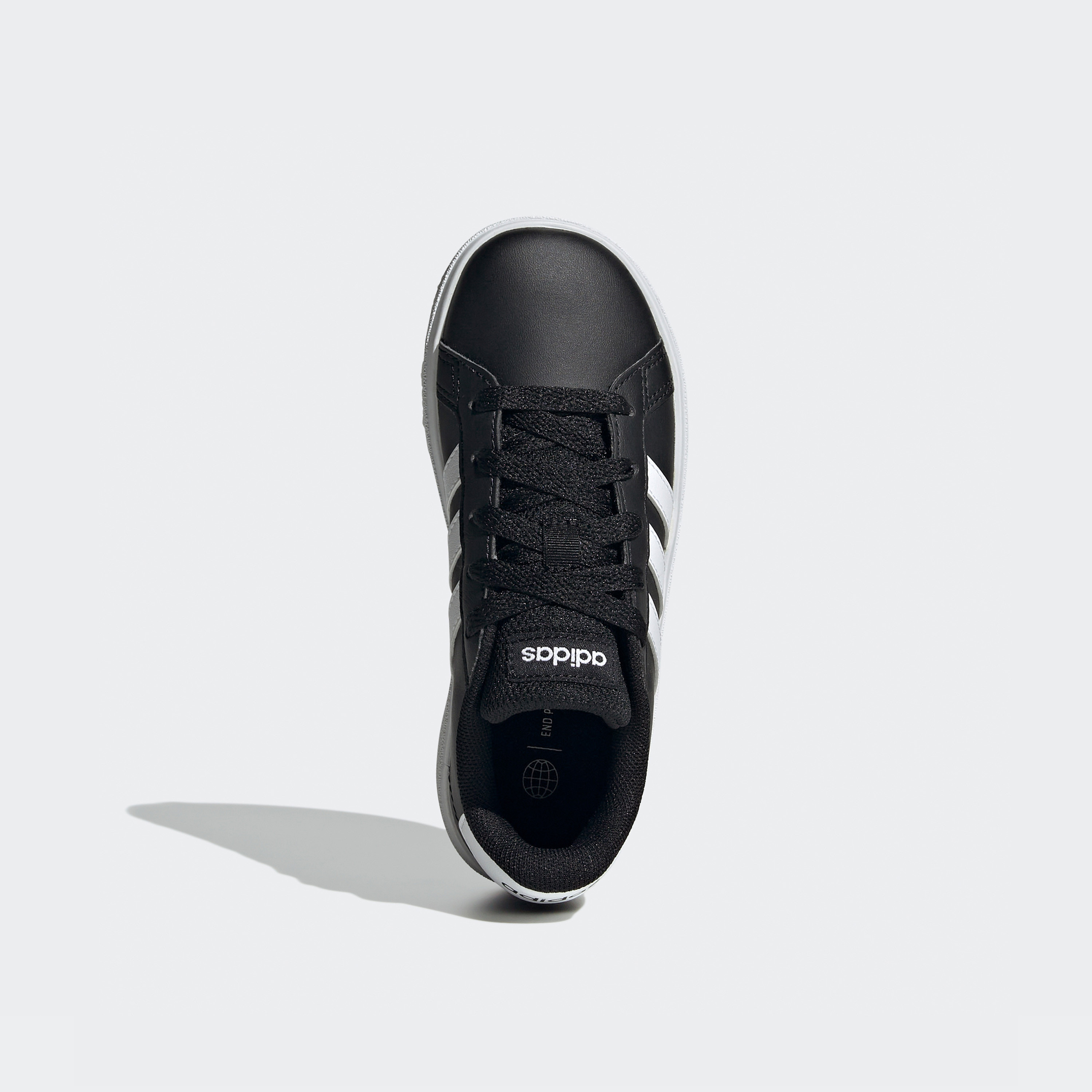adidas Kids Grand Court Lifestyle Lace-Up Sneakers FZ6158|OE-boys-shoes-schoolshoes-image-4