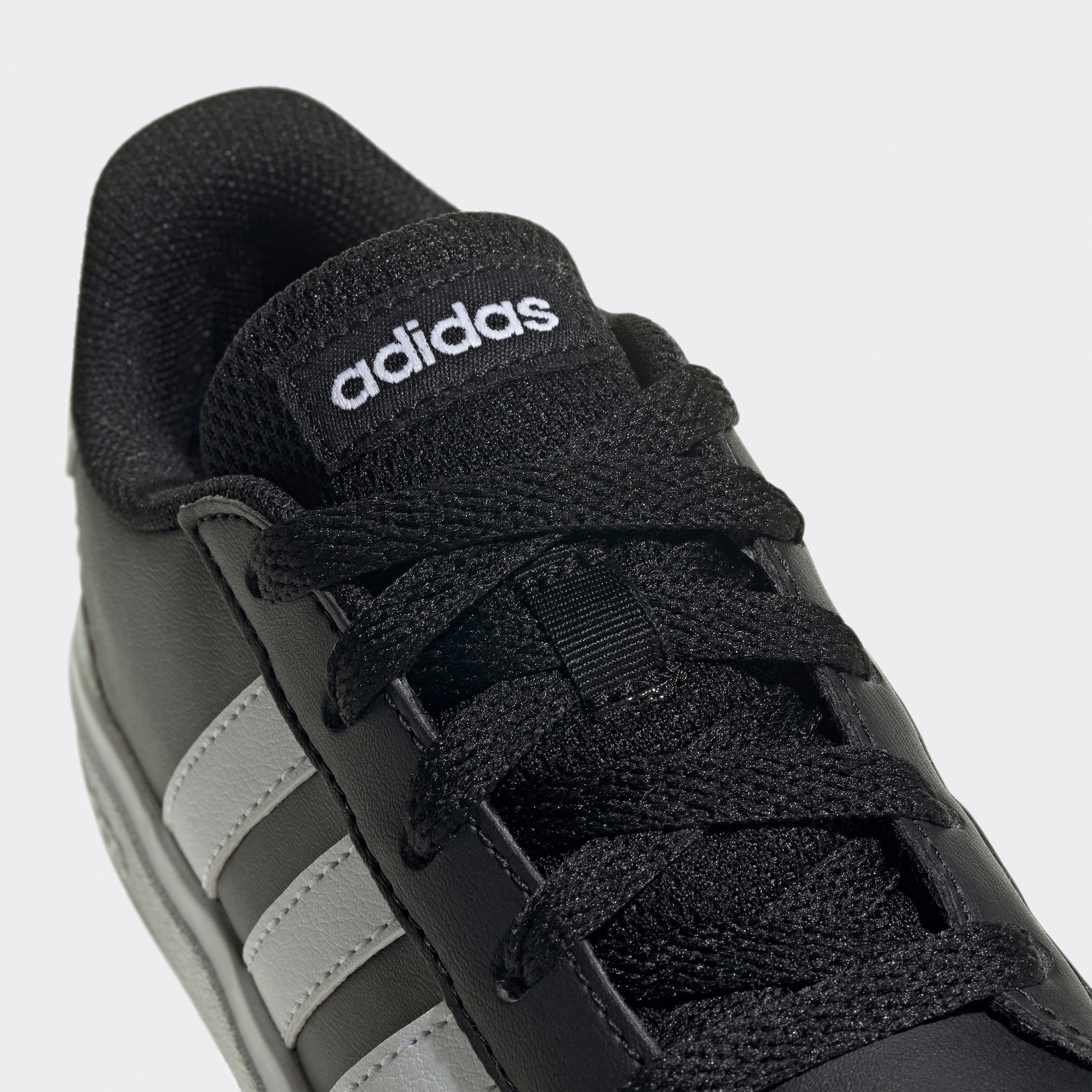 adidas Kids Grand Court Lifestyle Lace-Up Sneakers FZ6158|OE-boys-shoes-schoolshoes-image-7