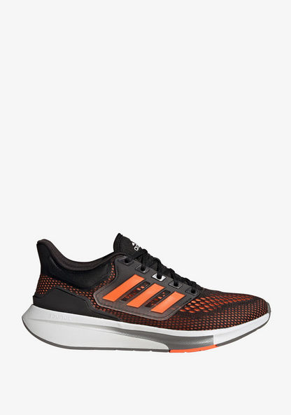 Adidas Men's Textured Running Shoes with Lace-Up Closure - EQ21 RUN