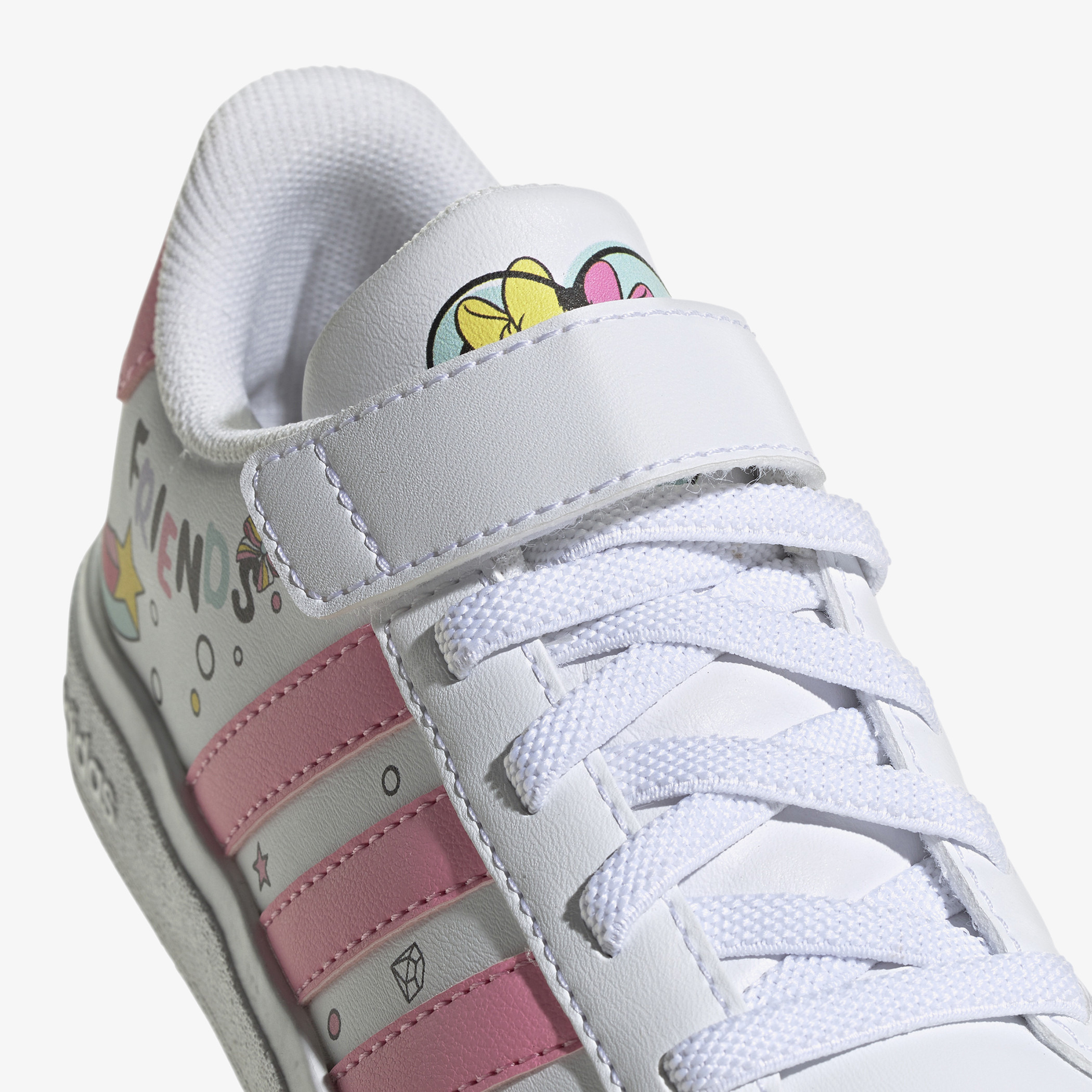 adidas Girls Grand Minnie El K Tennis LKK80 Lace-Up Shoes-girls-shoes-sneakers-image-3
