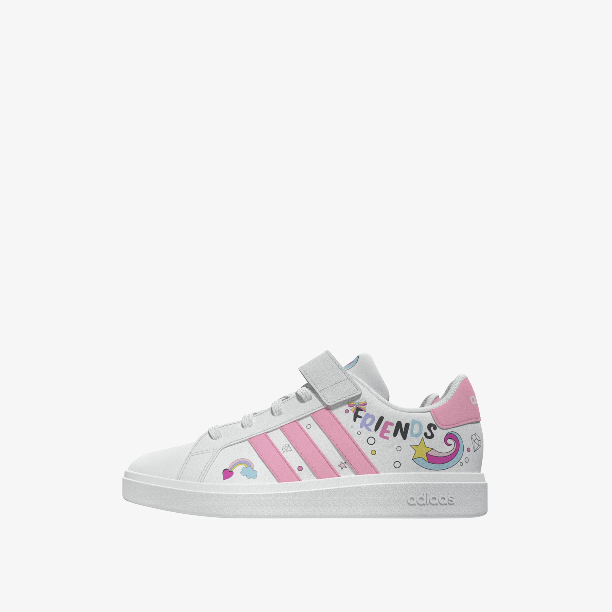 adidas Girls Grand Minnie El K Tennis LKK80 Lace-Up Shoes-girls-shoes-sneakers-image-4