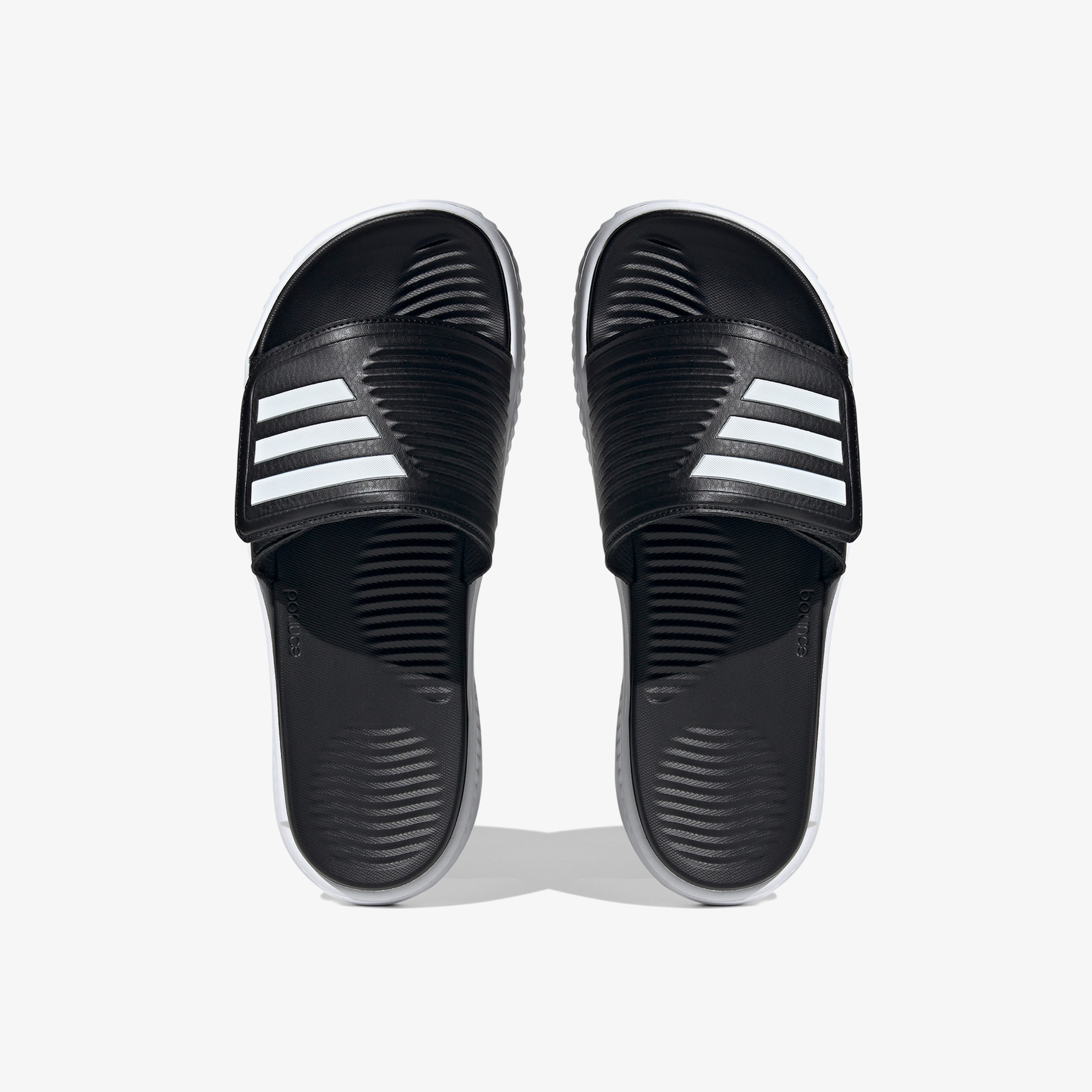 Shop Adidas Men s Textured Slip On Slides Alphabounce Slide 2.0 Online Splash Kuwait