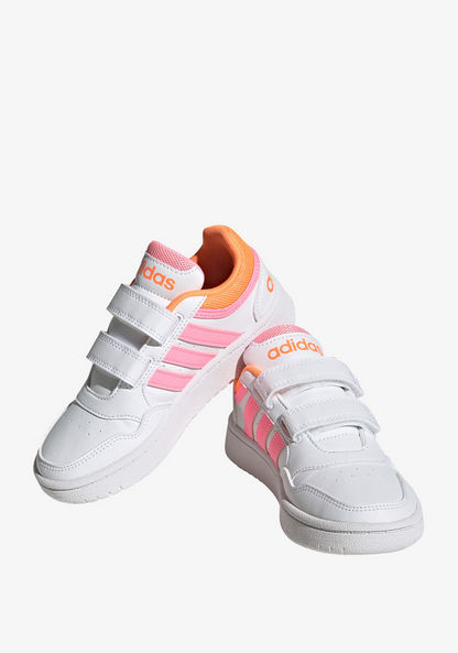 Adidas Girls' Low-Ankle Sneakers with Hook and Loop Closure -HOOPS 3.0 CF C-Girl%27s Sneakers-image-1