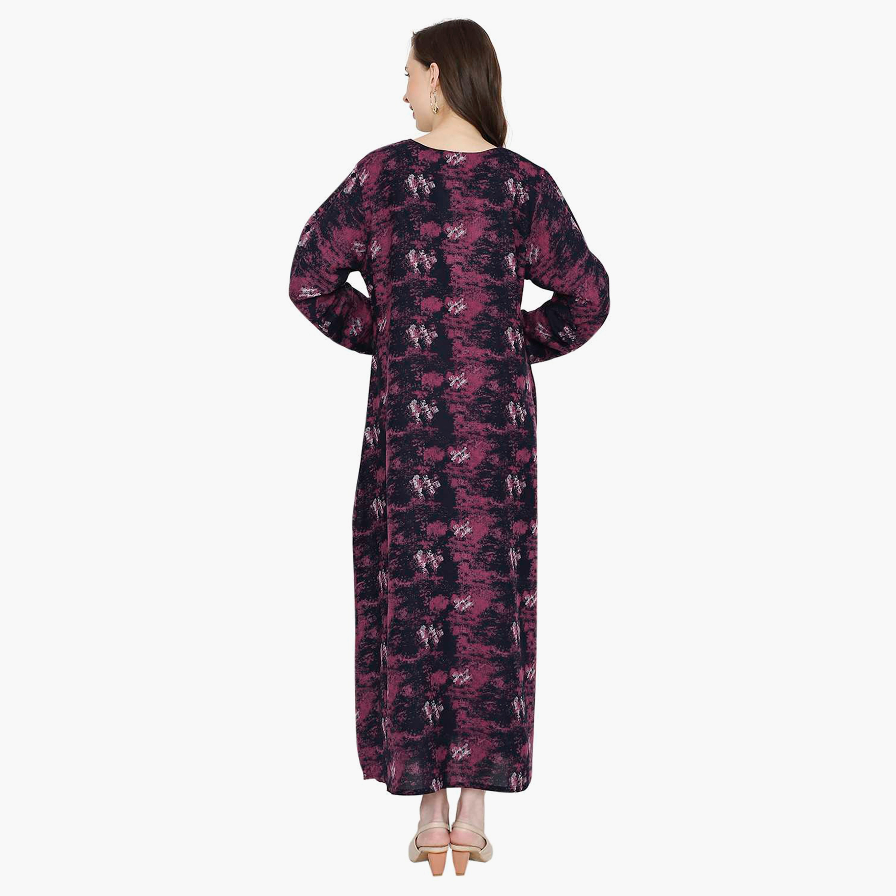 جلابية نسائية مطرزة بعقدة عنق من هانا آند سارة-women-arabicclothing-jalabiyas-image-5