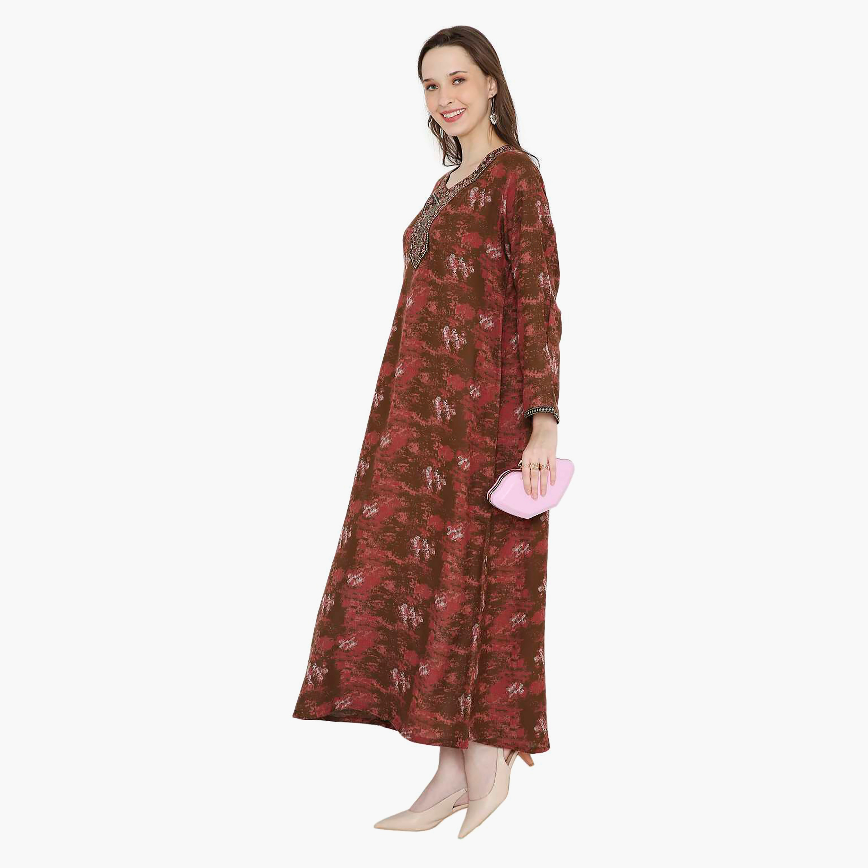 جلابية نسائية مطرزة بعقدة عنق من هانا آند سارة-women-arabicclothing-jalabiyas-image-9