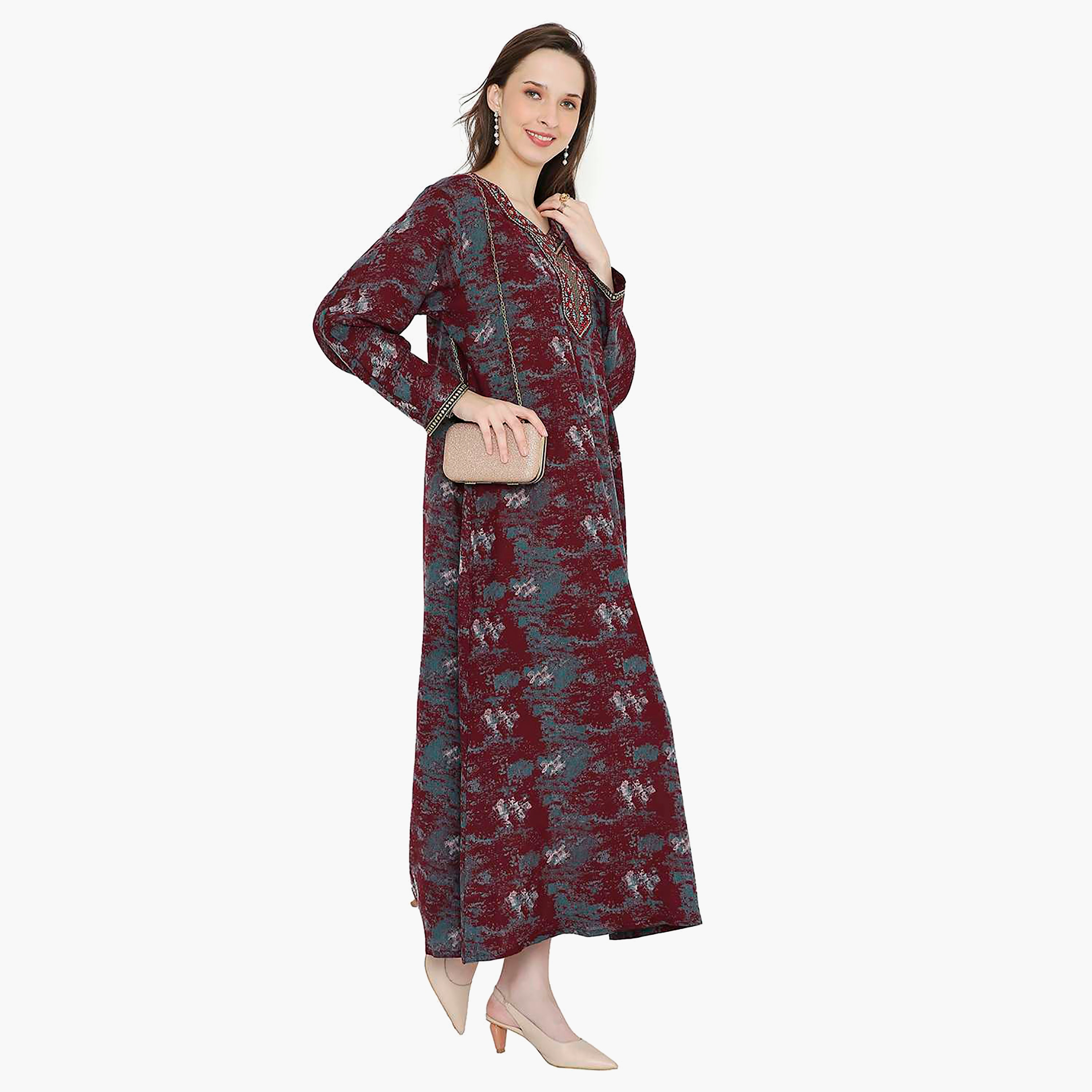 جلابية نسائية مطرزة بعقدة عنق من هانا آند سارة-women-arabicclothing-jalabiyas-image-13