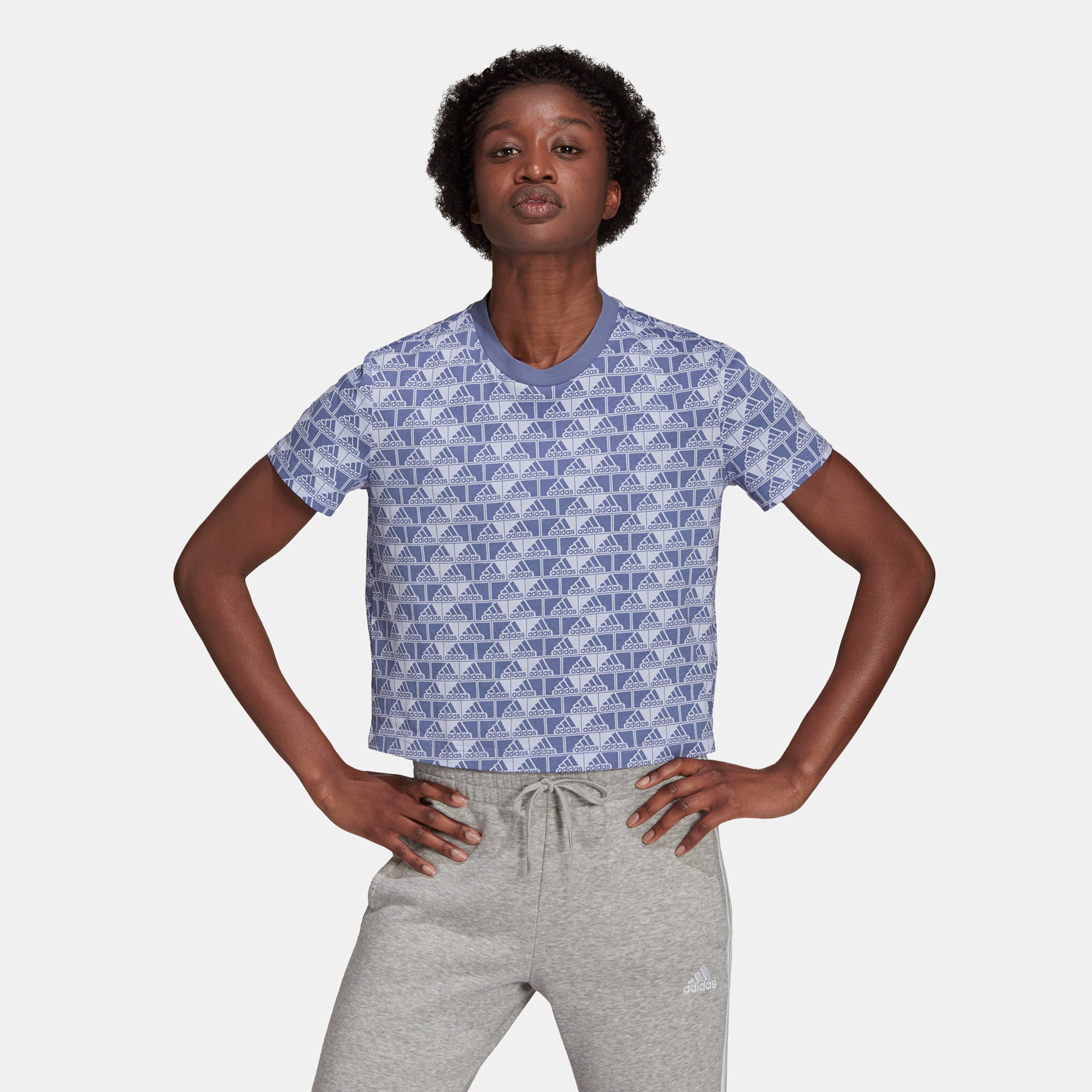 adidas cropped crew neck