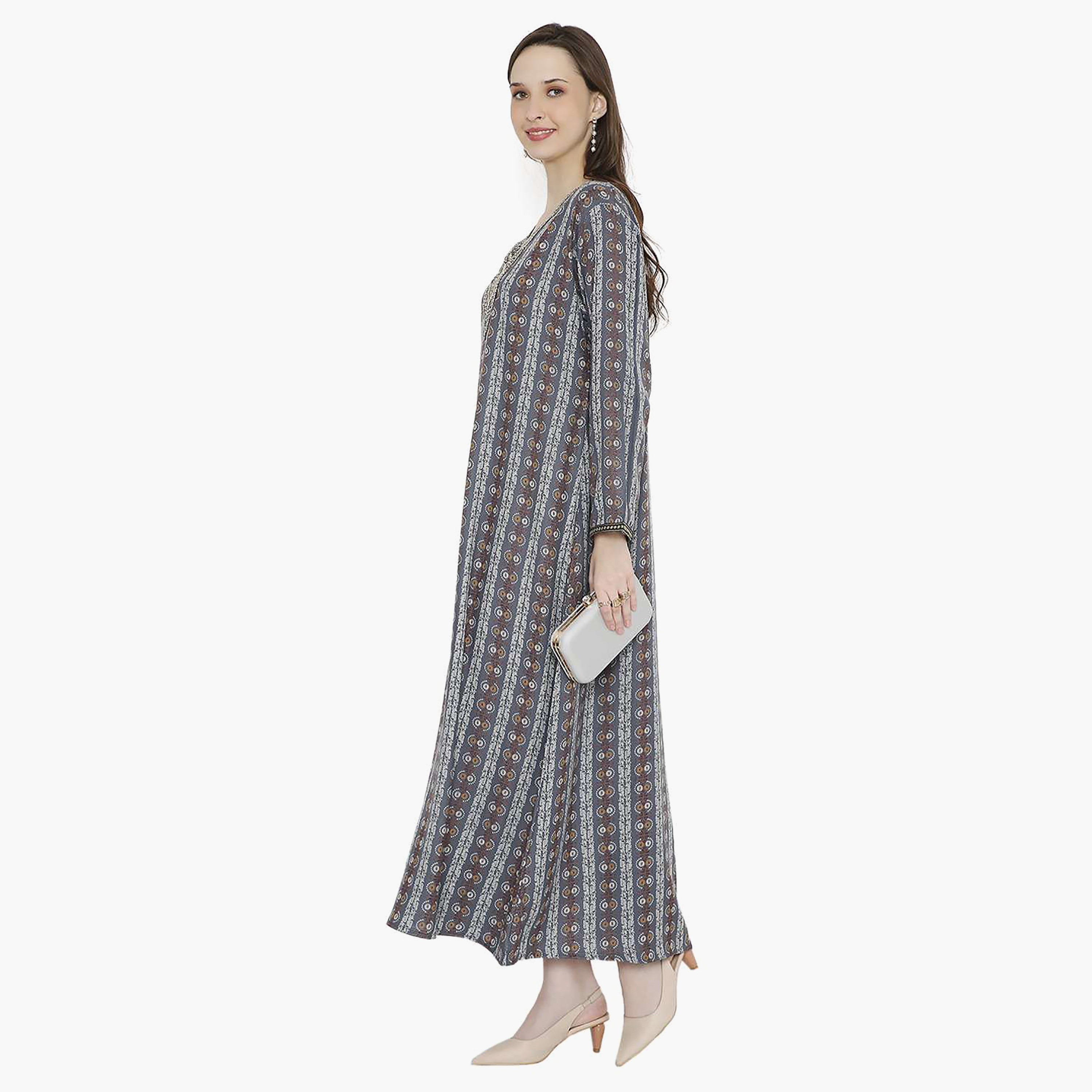 جلابية نسائية مطرزة بعقدة عنق من هانا آند سارة-women-arabicclothing-jalabiyas-image-8