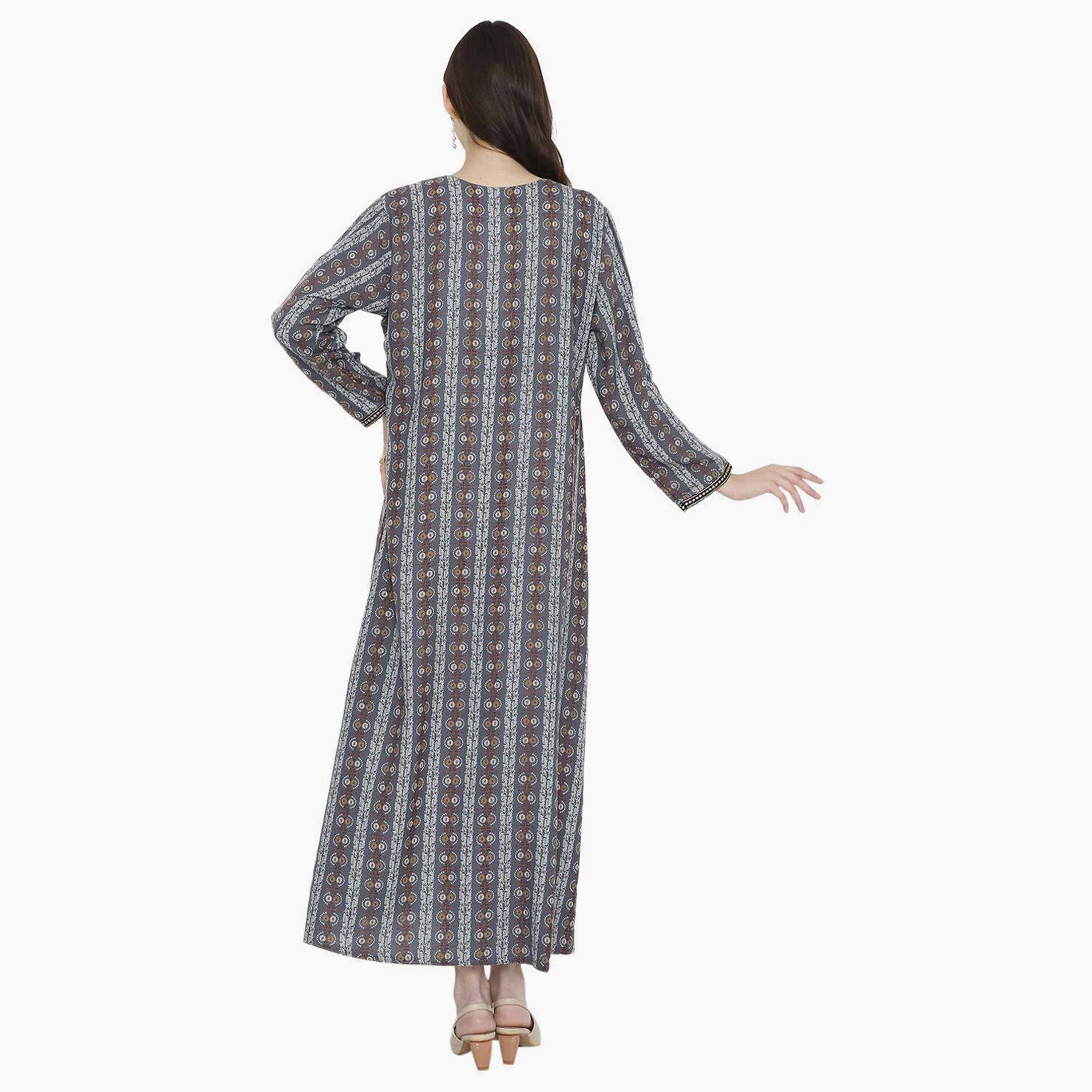 جلابية نسائية مطرزة بعقدة عنق من هانا آند سارة-women-arabicclothing-jalabiyas-image-10