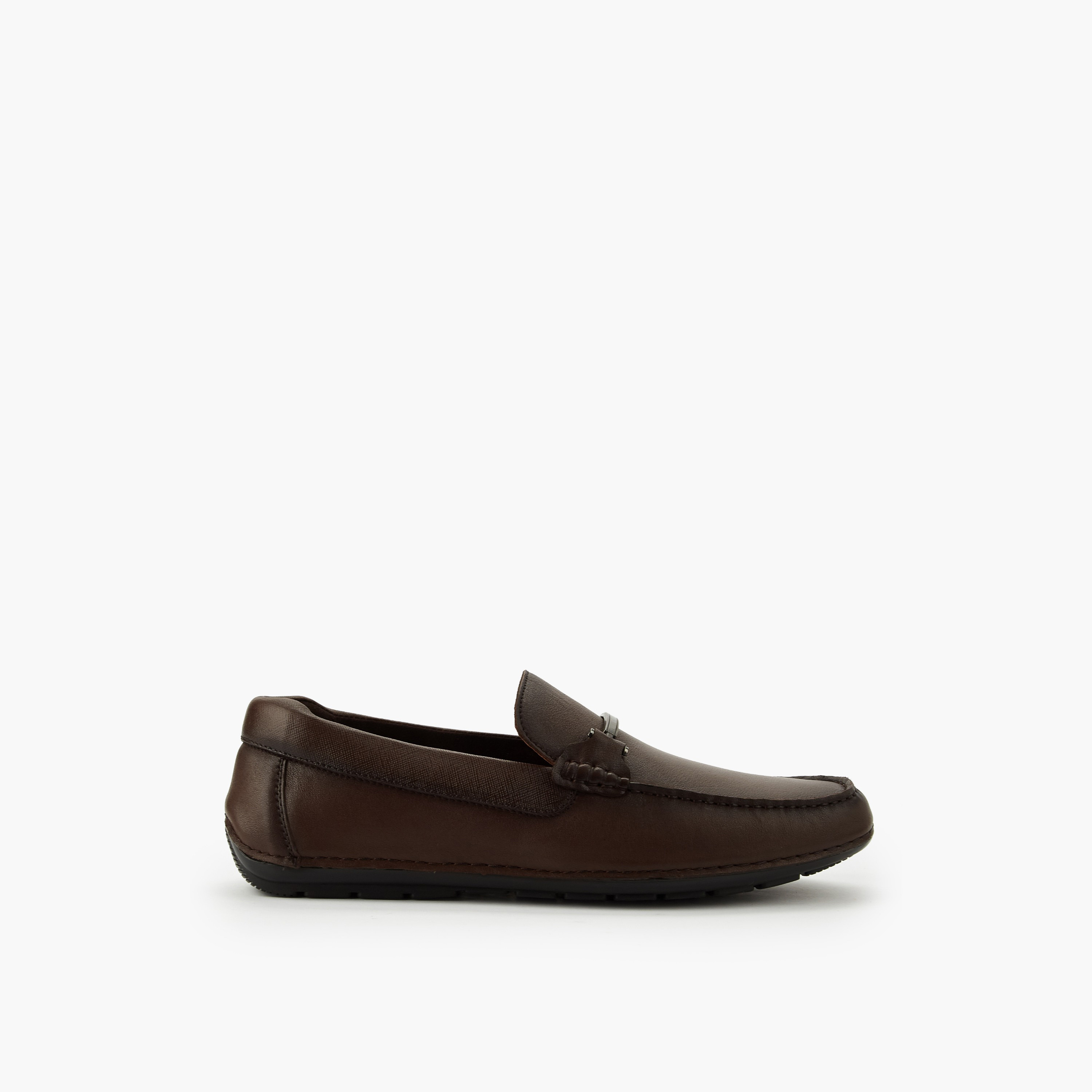Duchini Men Horsebit Accent Leather Loafers-men-shoes-formalshoes-image-3